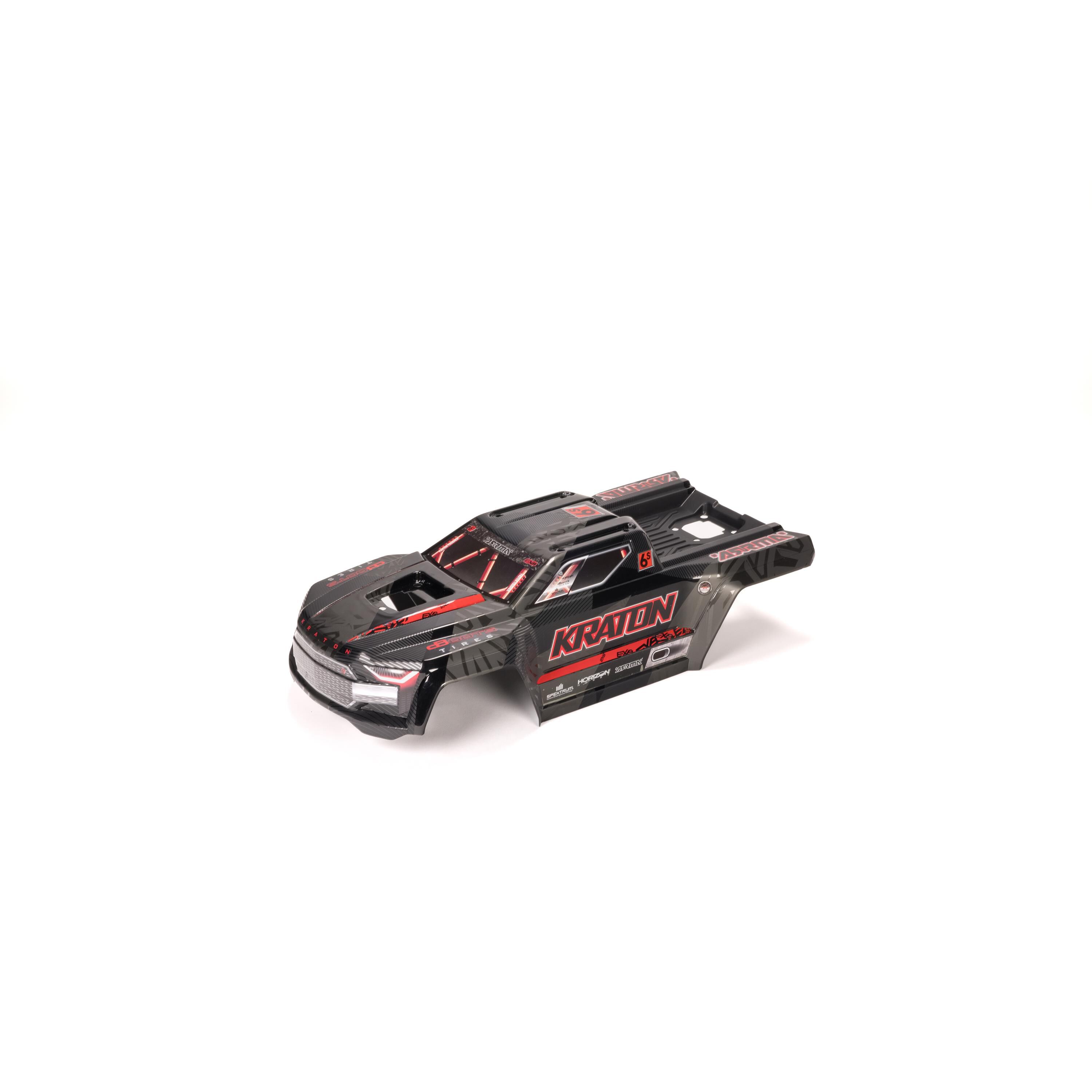 ARRMA KRATON 6S EXB Painted Decaled Trimmed body (Black)