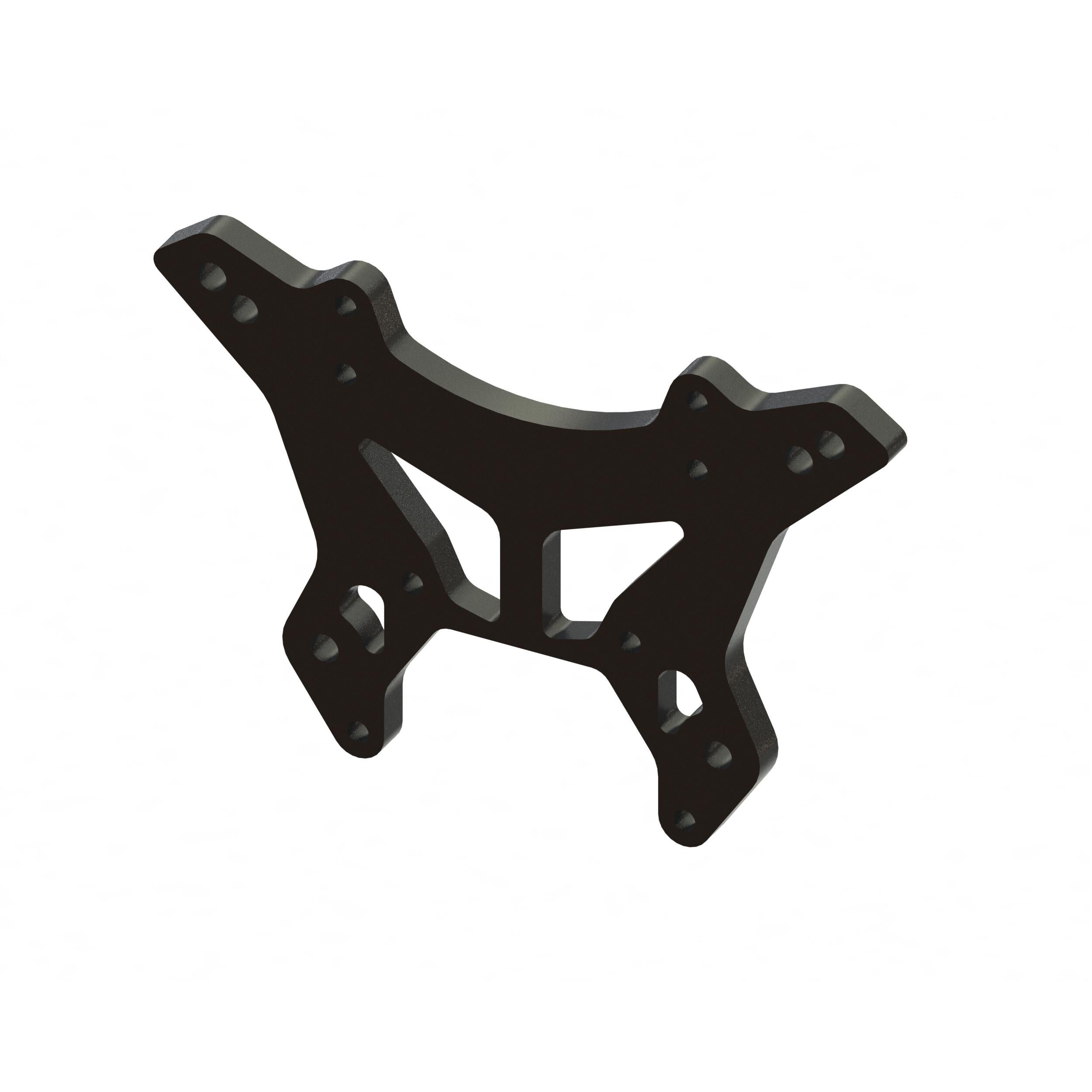 ARRMA Front Shock Tower Aluminum M4, Black