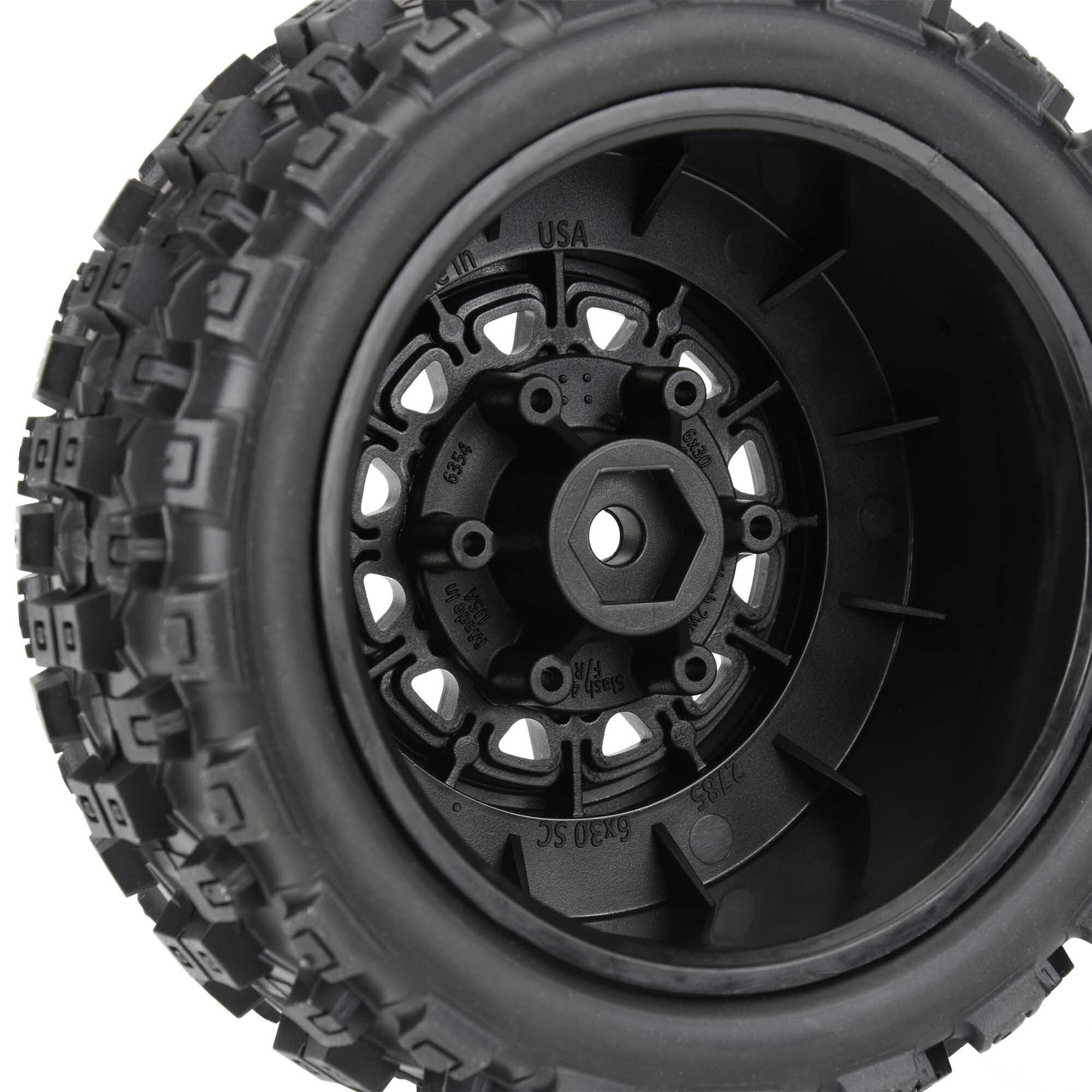 Pro-Line Racing 1/10 Badlands MX M2 Fr/Rr 2.2"/3.0" SC Mounted 12mm Blk Raid (2)
