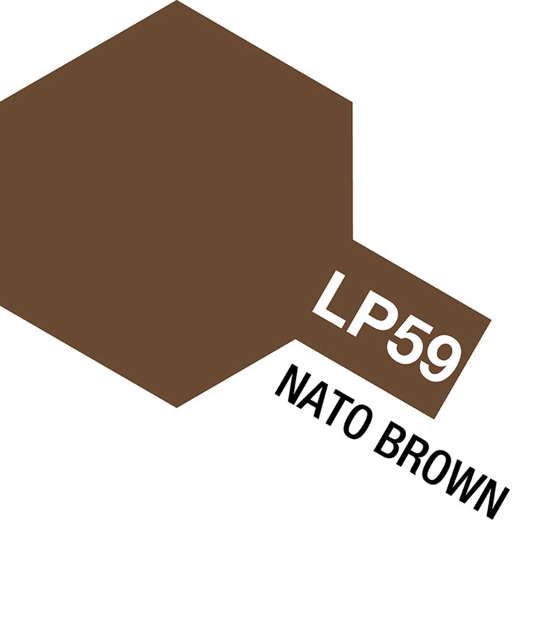 Tamiya Lacquer Paint, LP-59 NATO Brown, 10 mL
