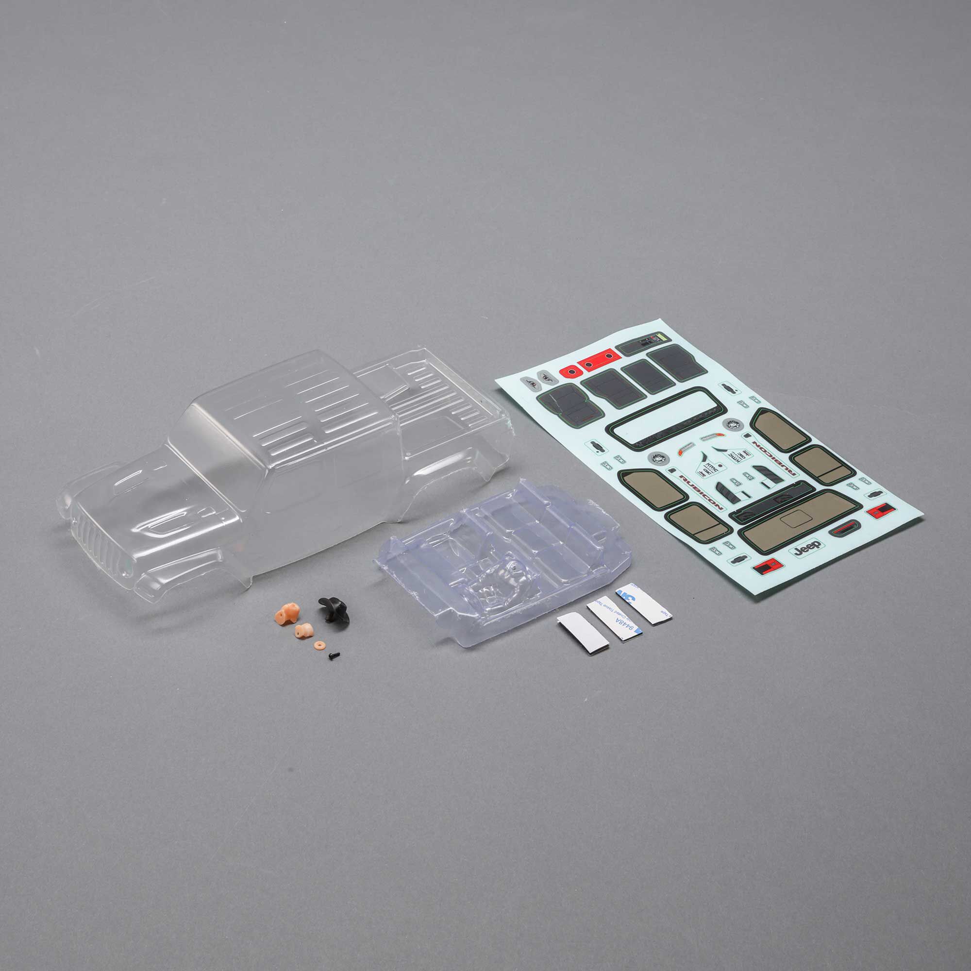 Axial Body Set, Clear: SCX24 Jeep JT Gladiator