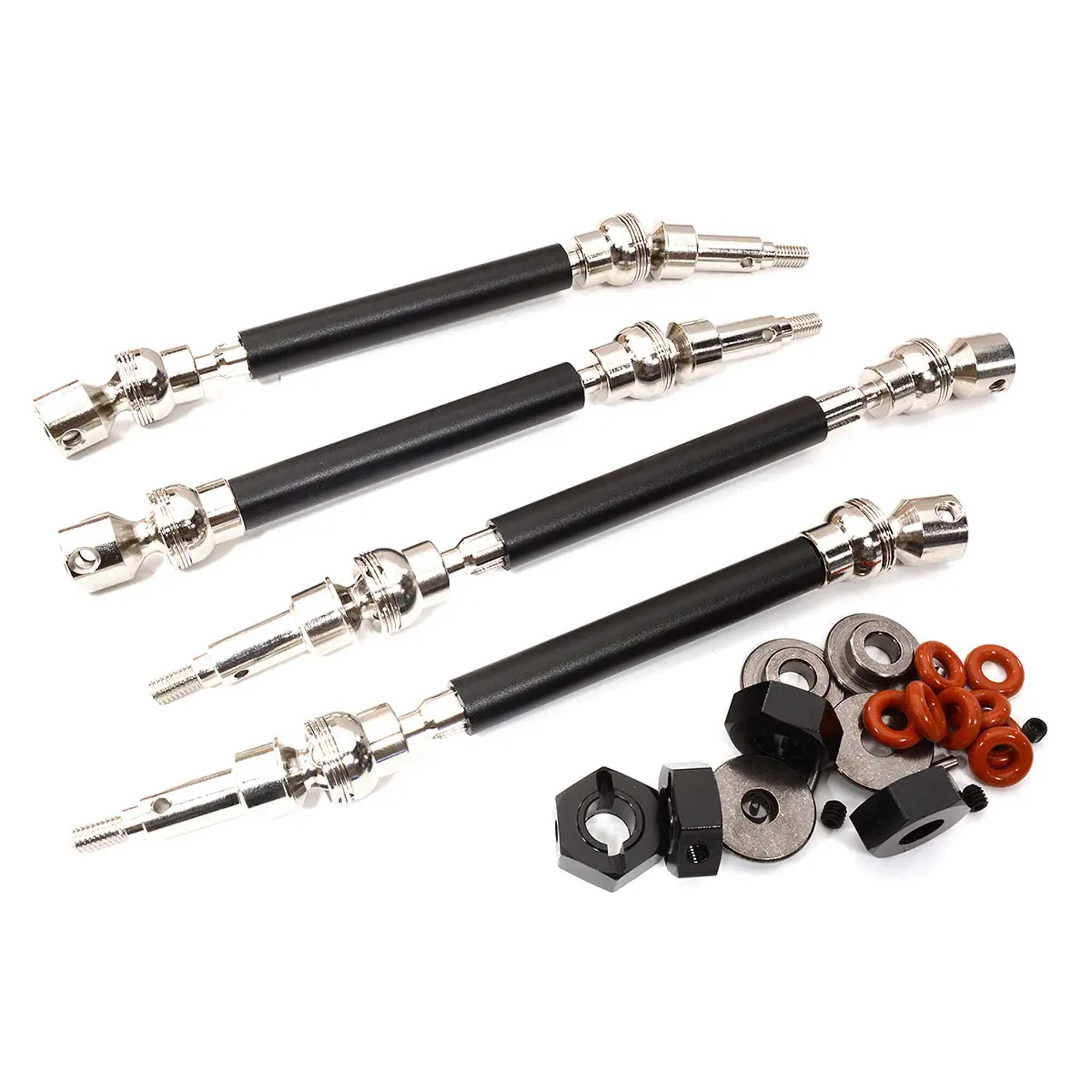 Integy Alloy Machined Universal Shafts (4) w/ 17mm Hex for ARRMA 1/10 Kraton V1 & Outcast V1