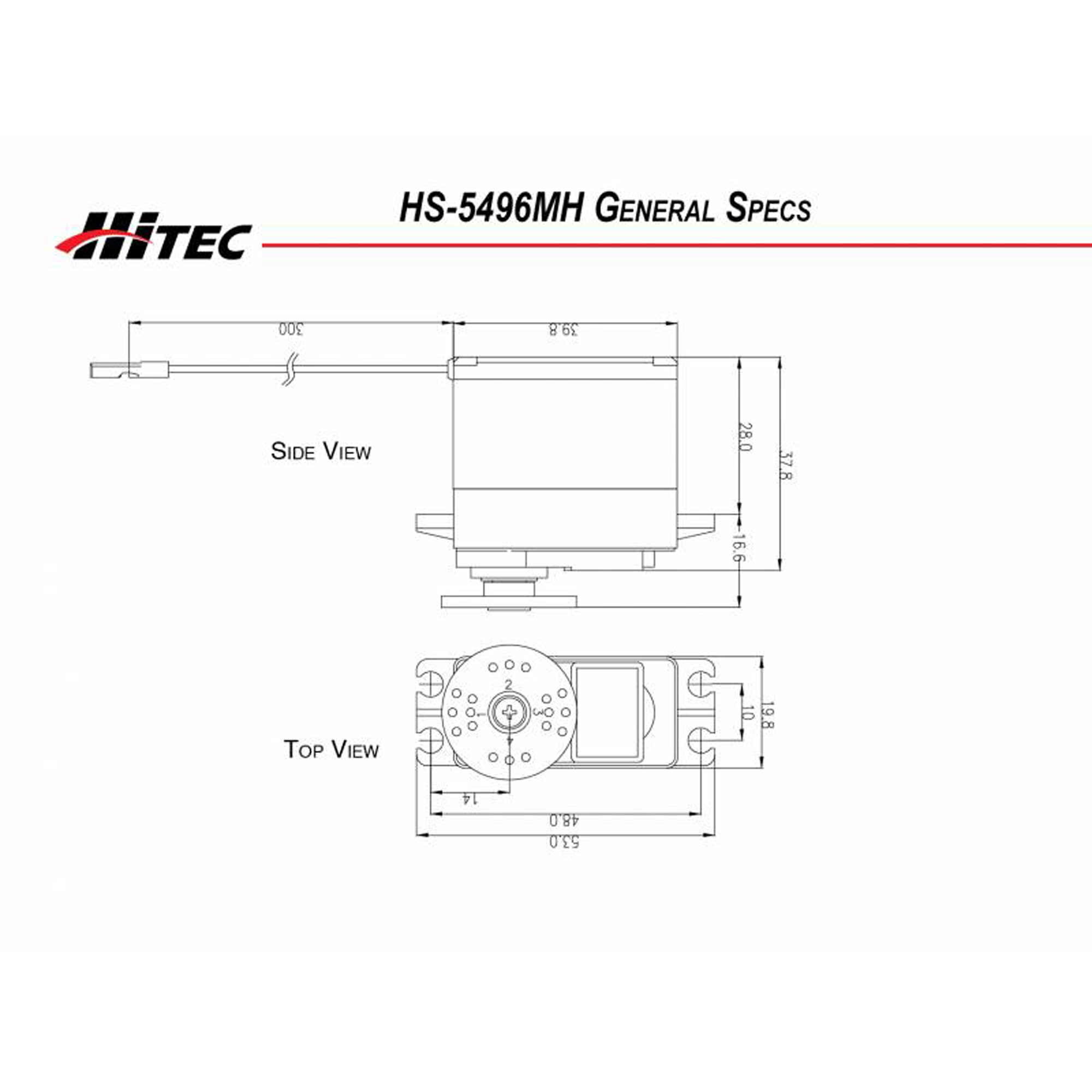 Hitec RCD Inc. HS-5496MH Standard Digital HV Metal Gear Servo