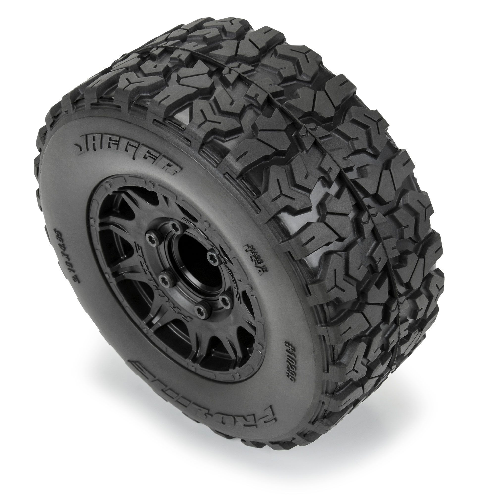Pro-Line Racing 1/10 Jaeger HP BELTED F/R 2.8" MT Tires MTD 12mm/14mm Black Raid (2)