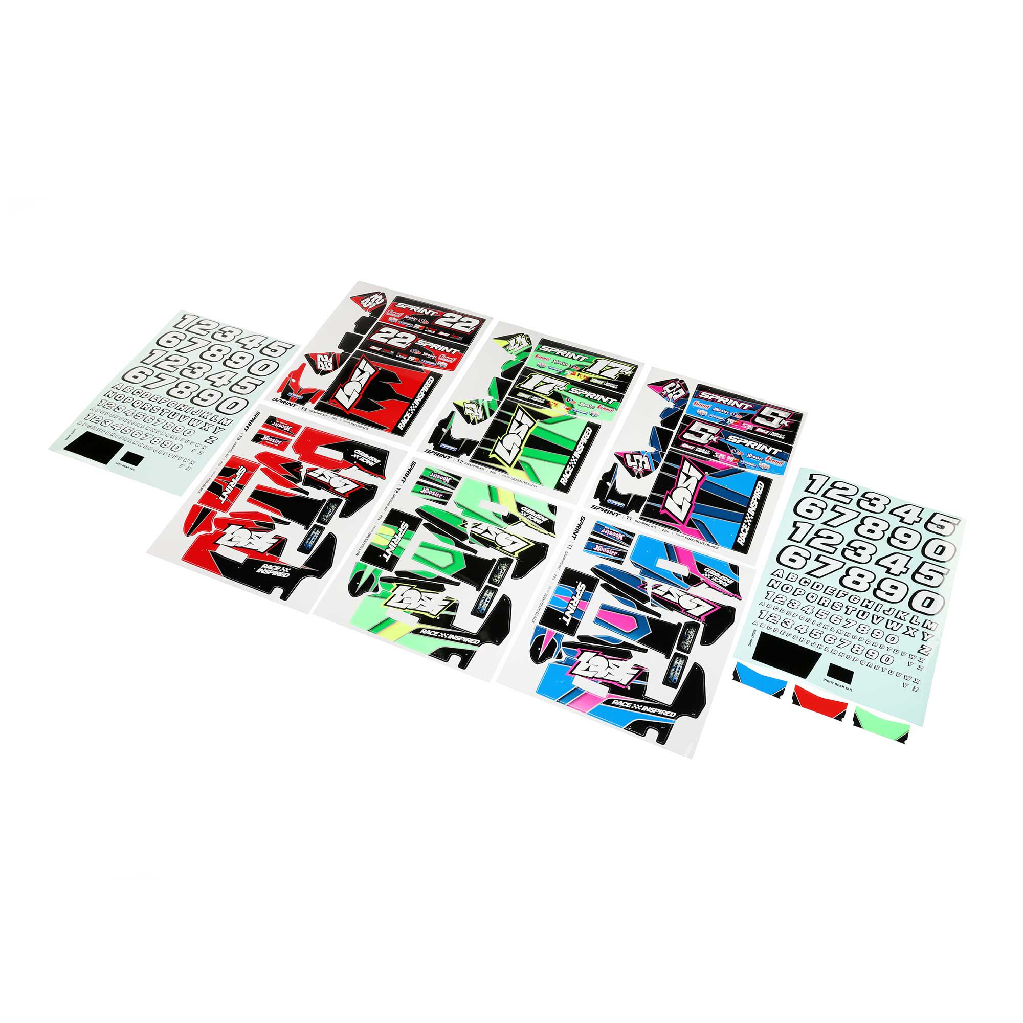 Losi Graphics Set (3): 22S Sprint
