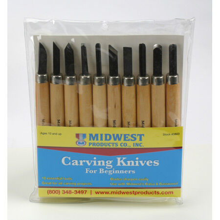 Midwest Products Co. Carving Knives, 10 pc. Set