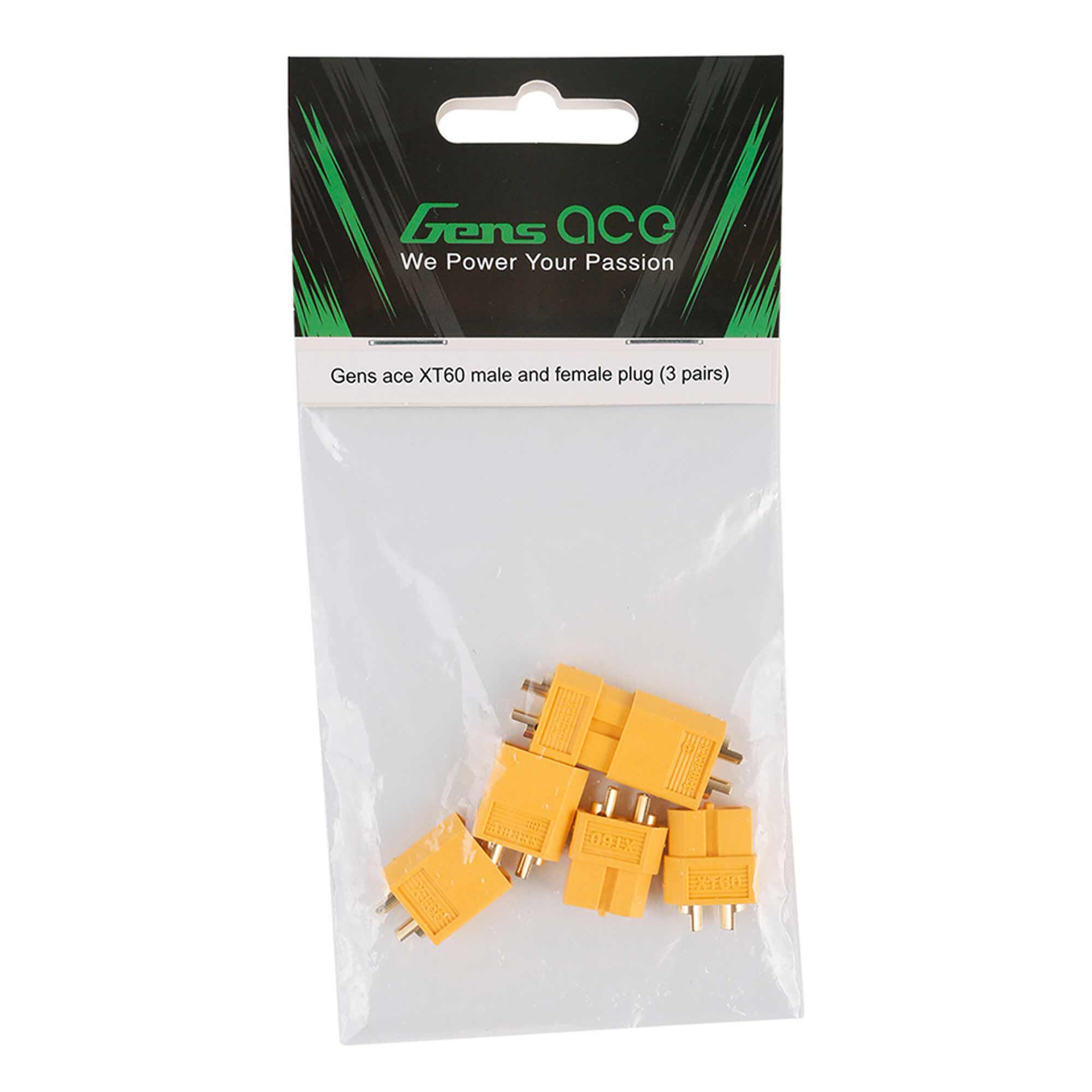Gens ace XT60 Male & Female Plug Set (3)