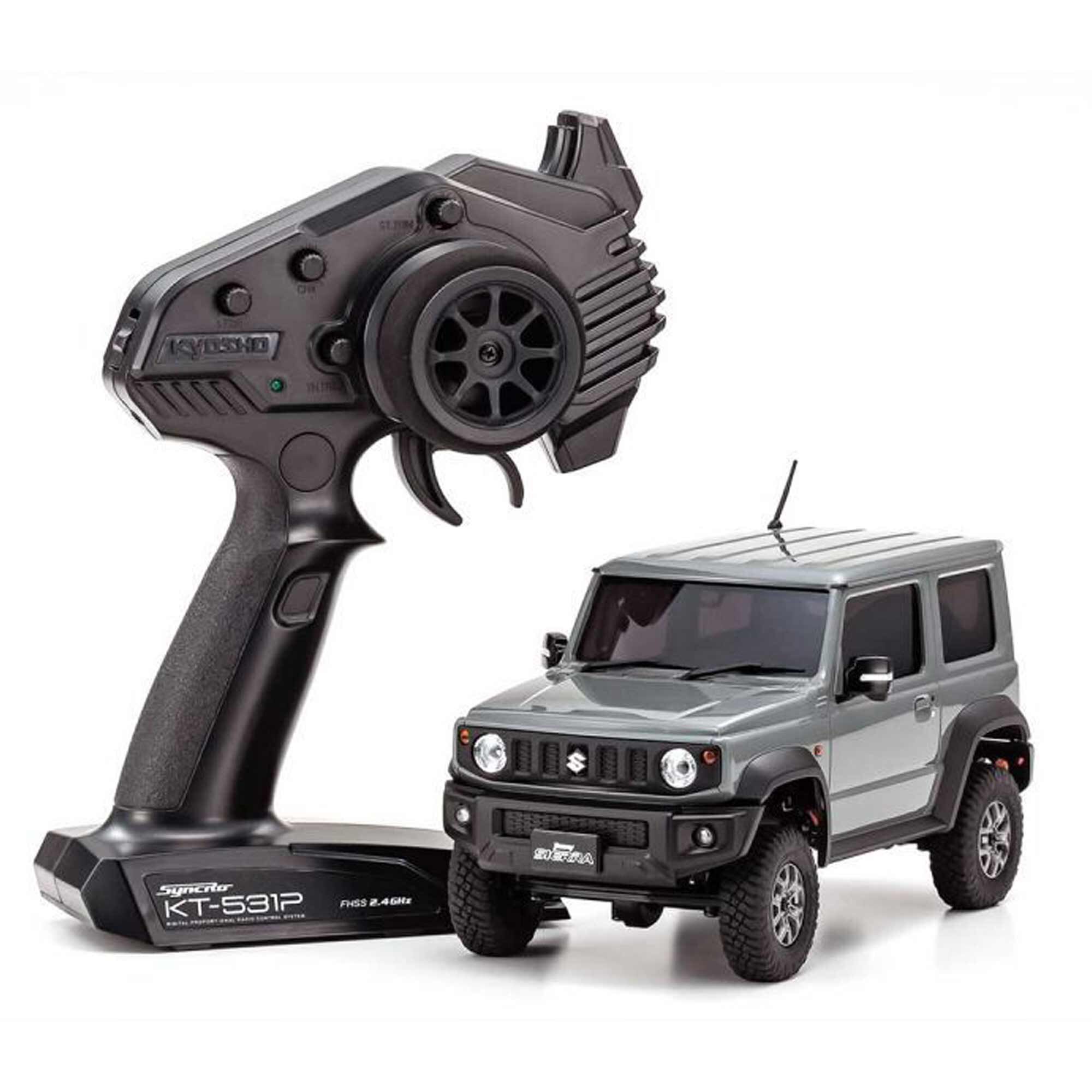 Kyosho 1/28 Suzuki Jimny Sierra MINI-Z 4X4 Crawler RTR, Jungle Gray