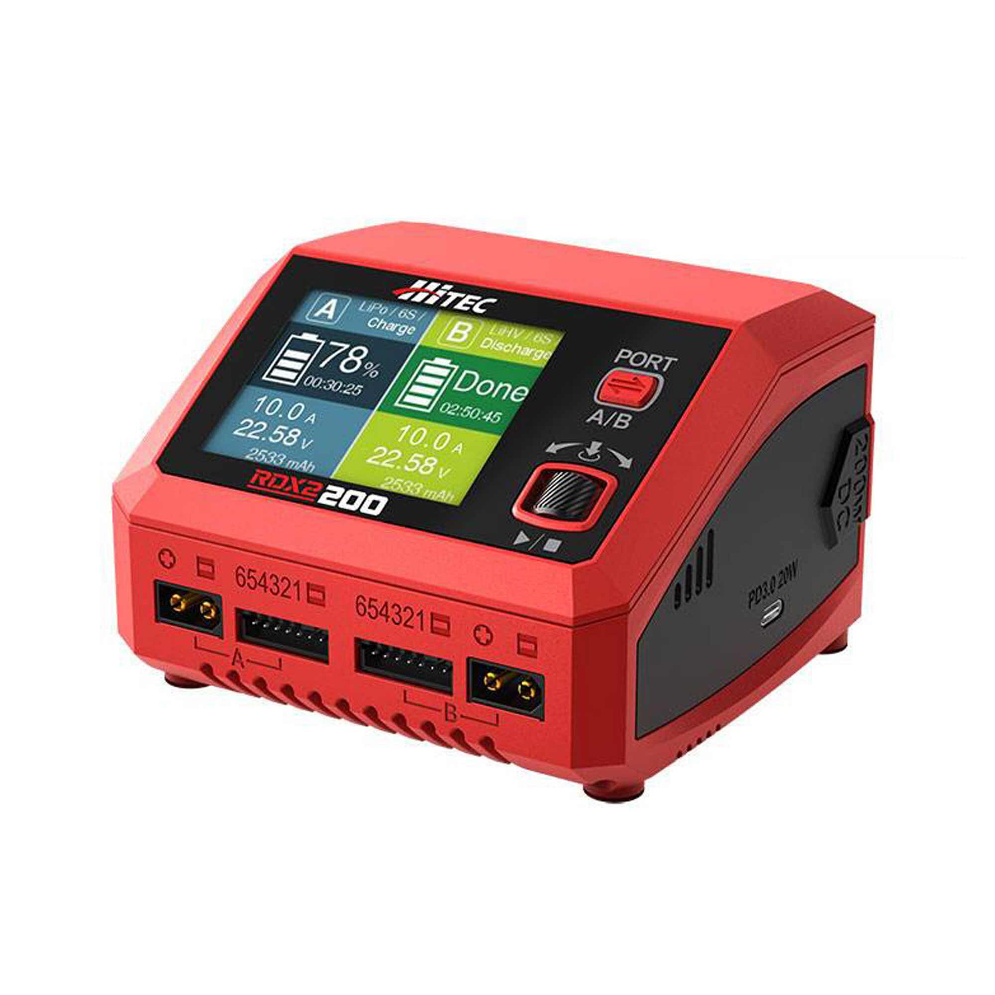 Hitec RCD Inc. RDX2 200 AC/DC Multi-Function Smart Charger