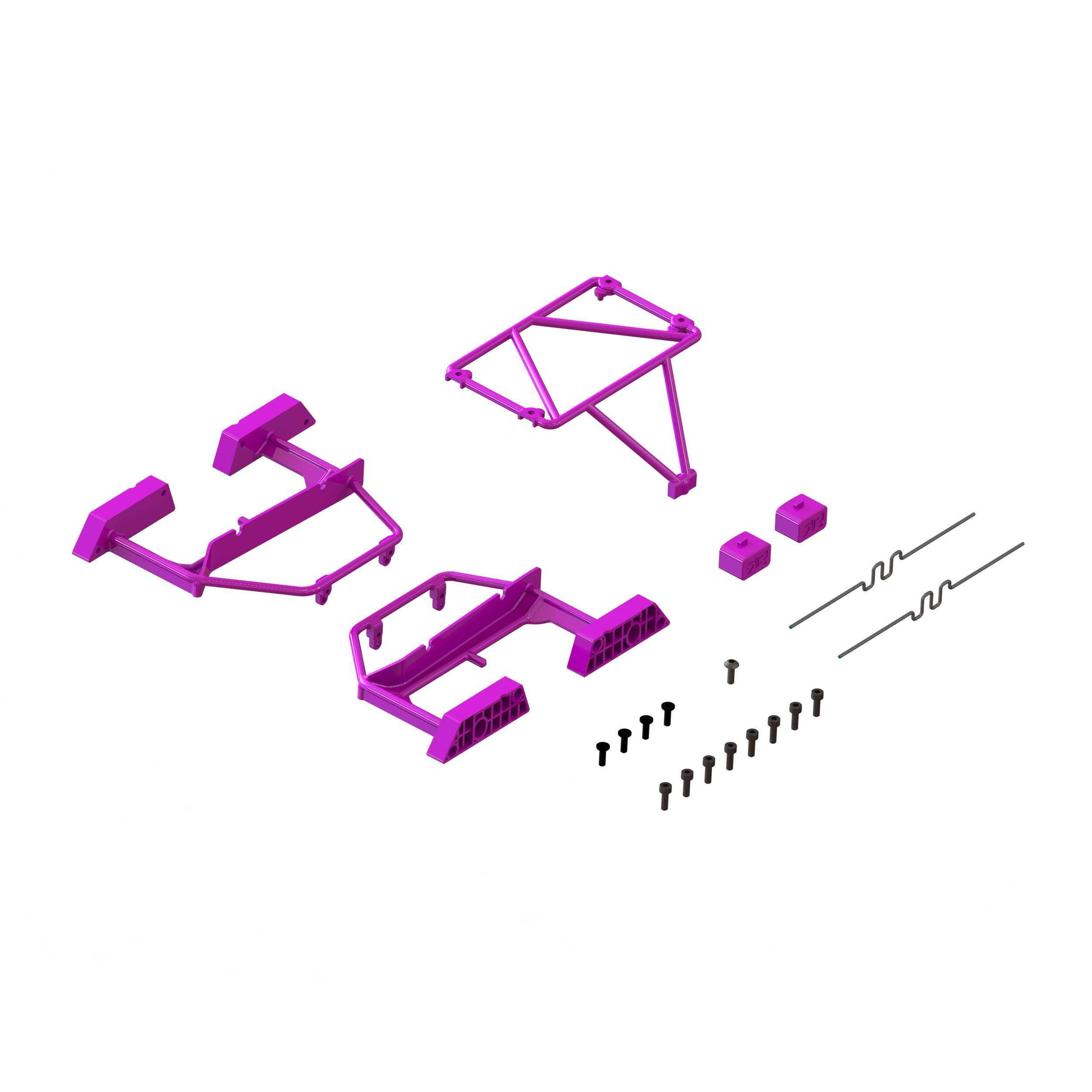 ARRMA Desert Truck Body Roll Cage Set, Purple: GROM