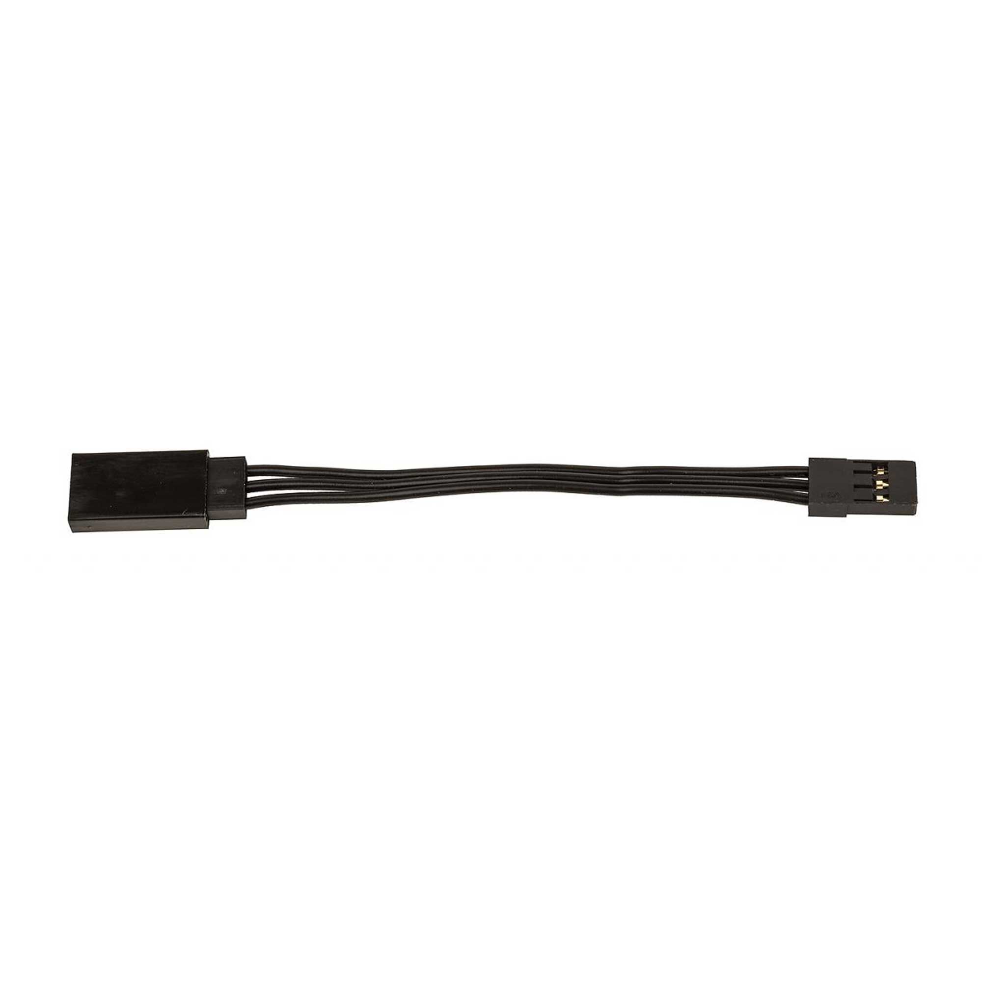 Team Associated 75mm Servo Wire Extension, Black (2.95 in)