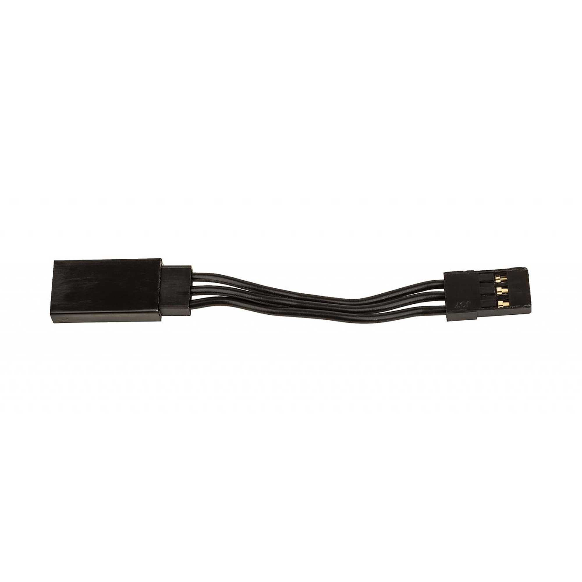 Team Associated 50mm Servo Wire Extension, Black (1.97 in)