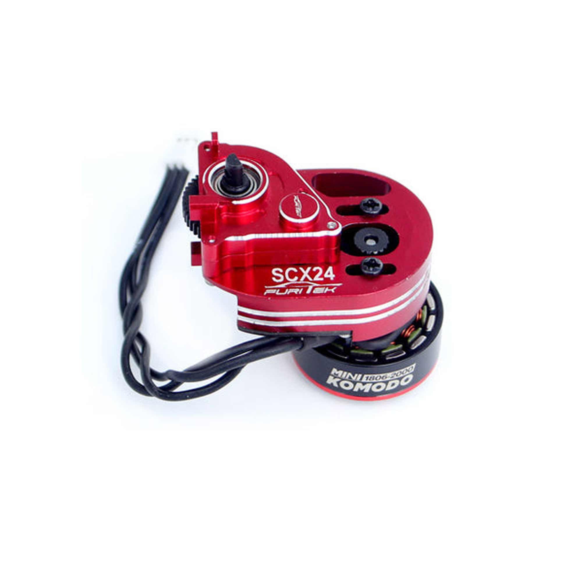 Furitek Mini Stellar Transmission with Mini Komodo Brushless Motor: SCX24