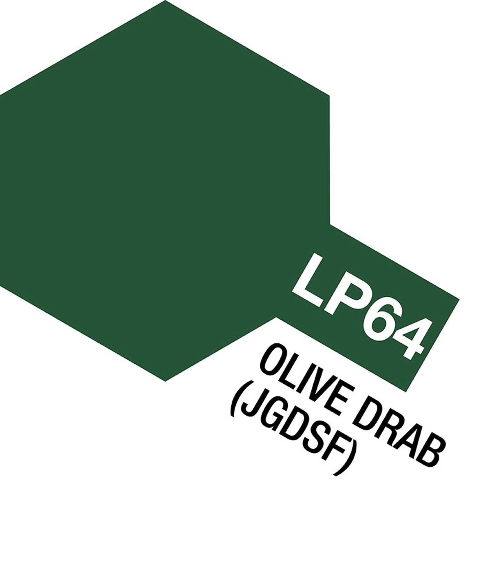 Tamiya Lacquer Paint, LP-64 Olive Drab (JGSDF), 10 mL