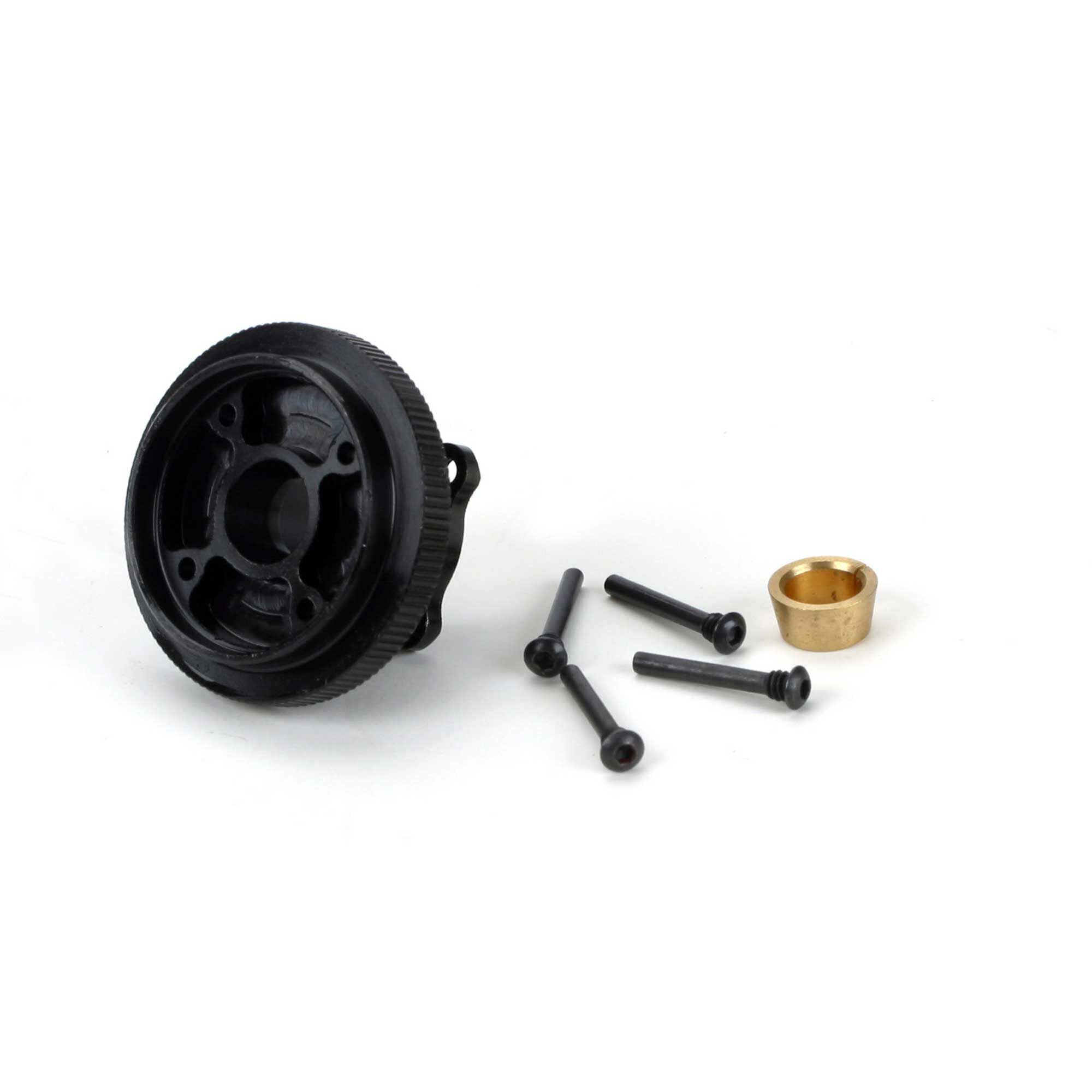 Losi Flywheel & Collet, Steel, 4 Shoe: 8B, 8T