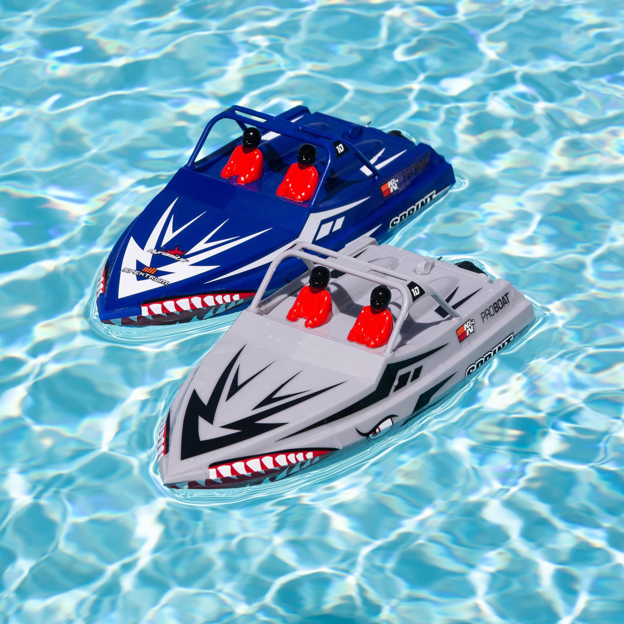 Pro Boat Sprintjet 9" Self-Righting Deep-V Jet Boat Brushed RTR, Silver