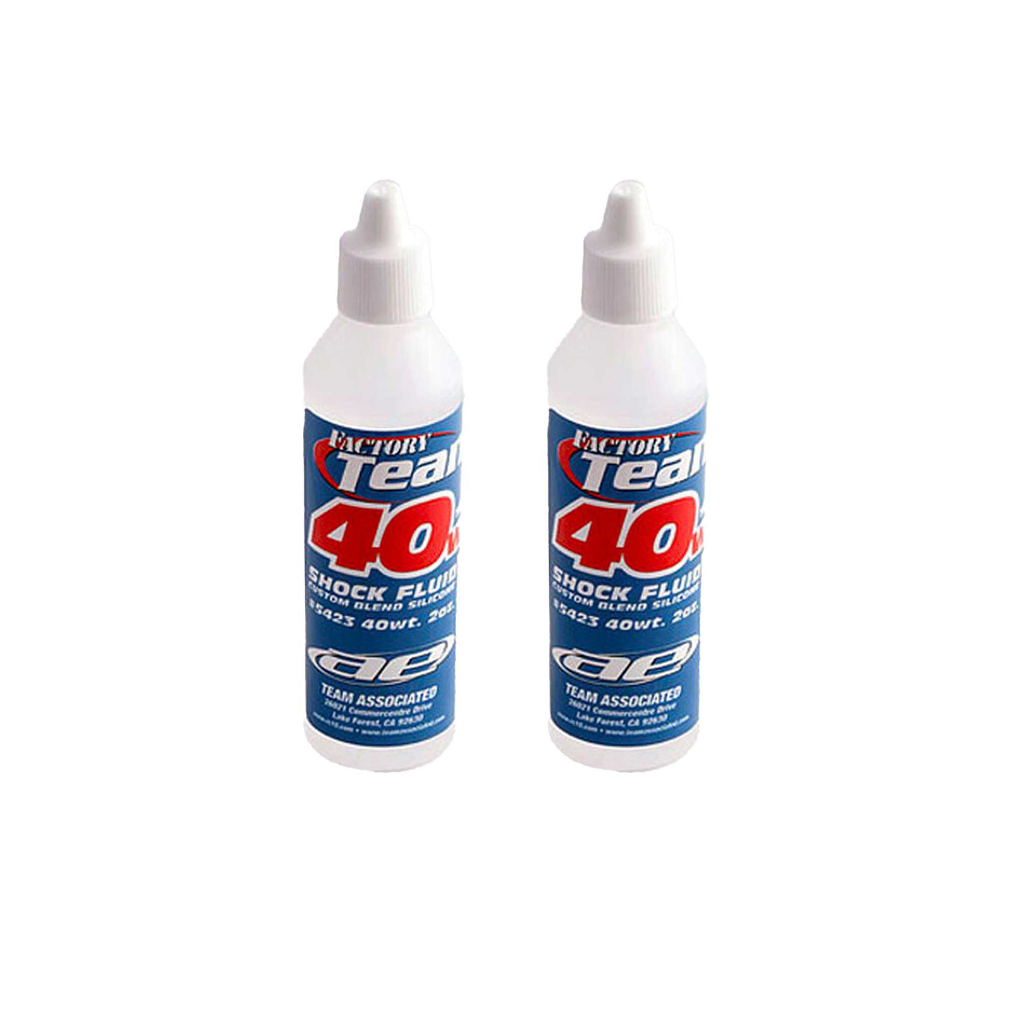 Team Associated Silicone Shock Fluid, 40WT 2OZ 500 CTS (2)