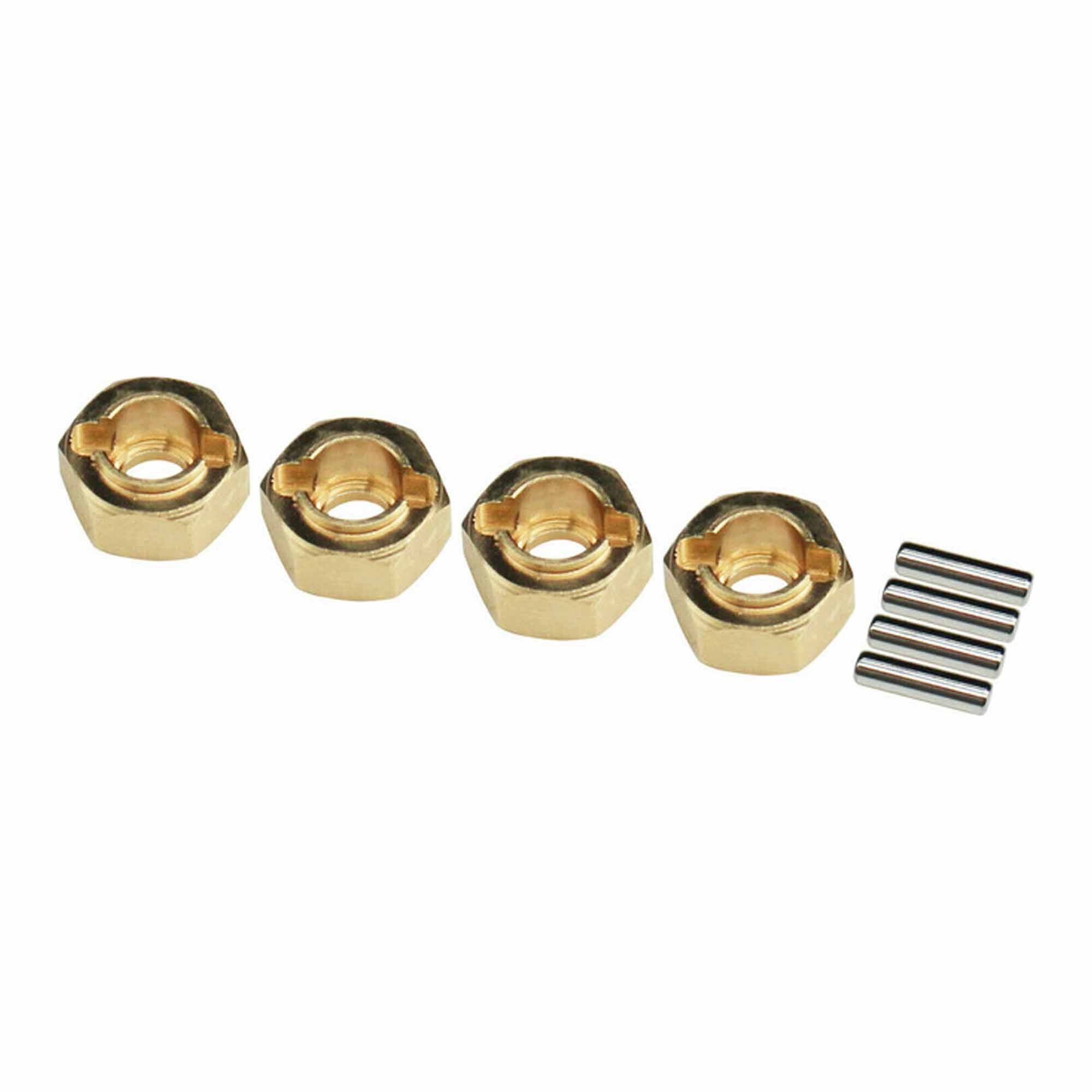 Hot Racing Brass 7mm Wheel Hexes for 1/18 HPI Venture