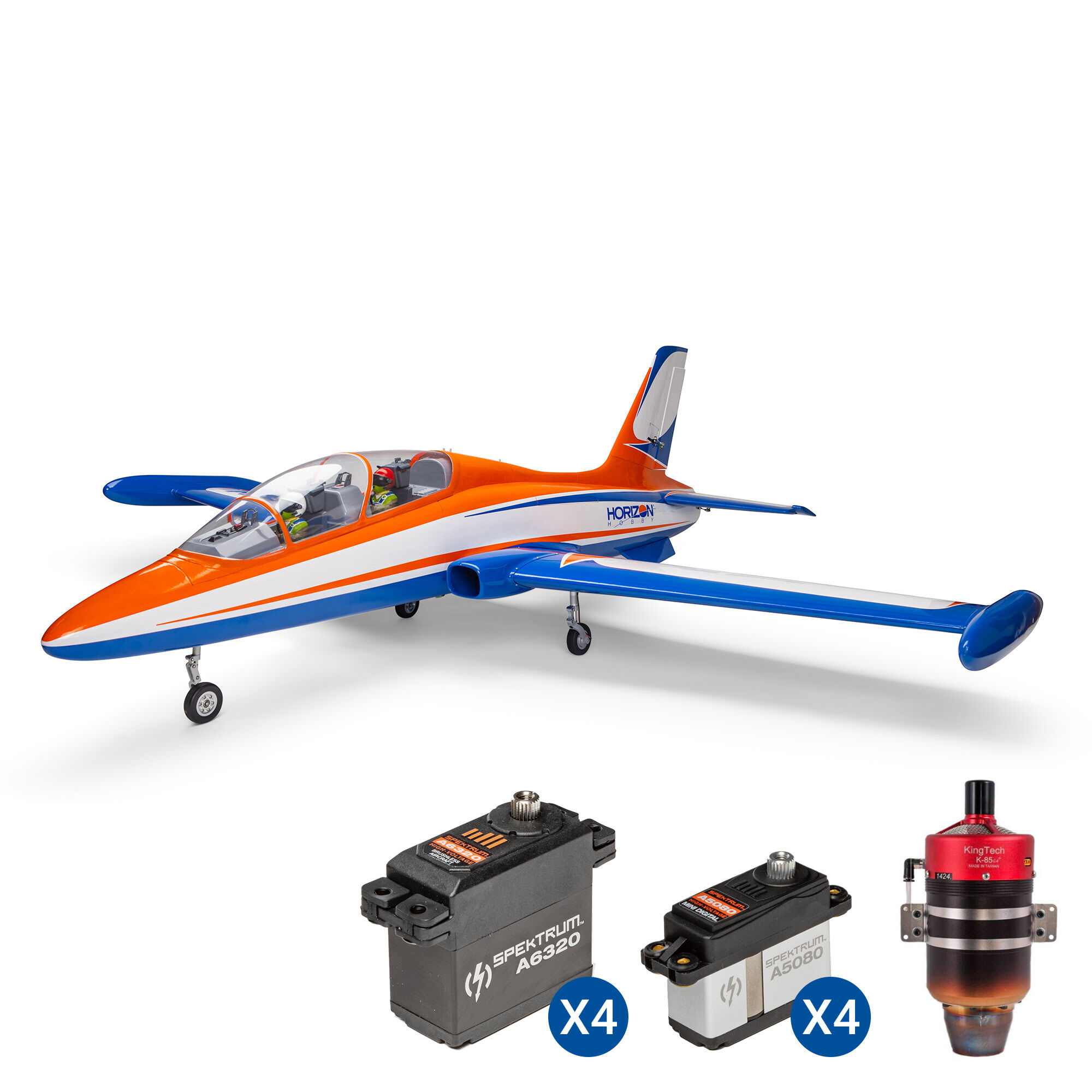 Hangar 9 Aermacchi MB-339 ARF with KingTech K-85G4+ Turbine and Spektrum Servo Combo
