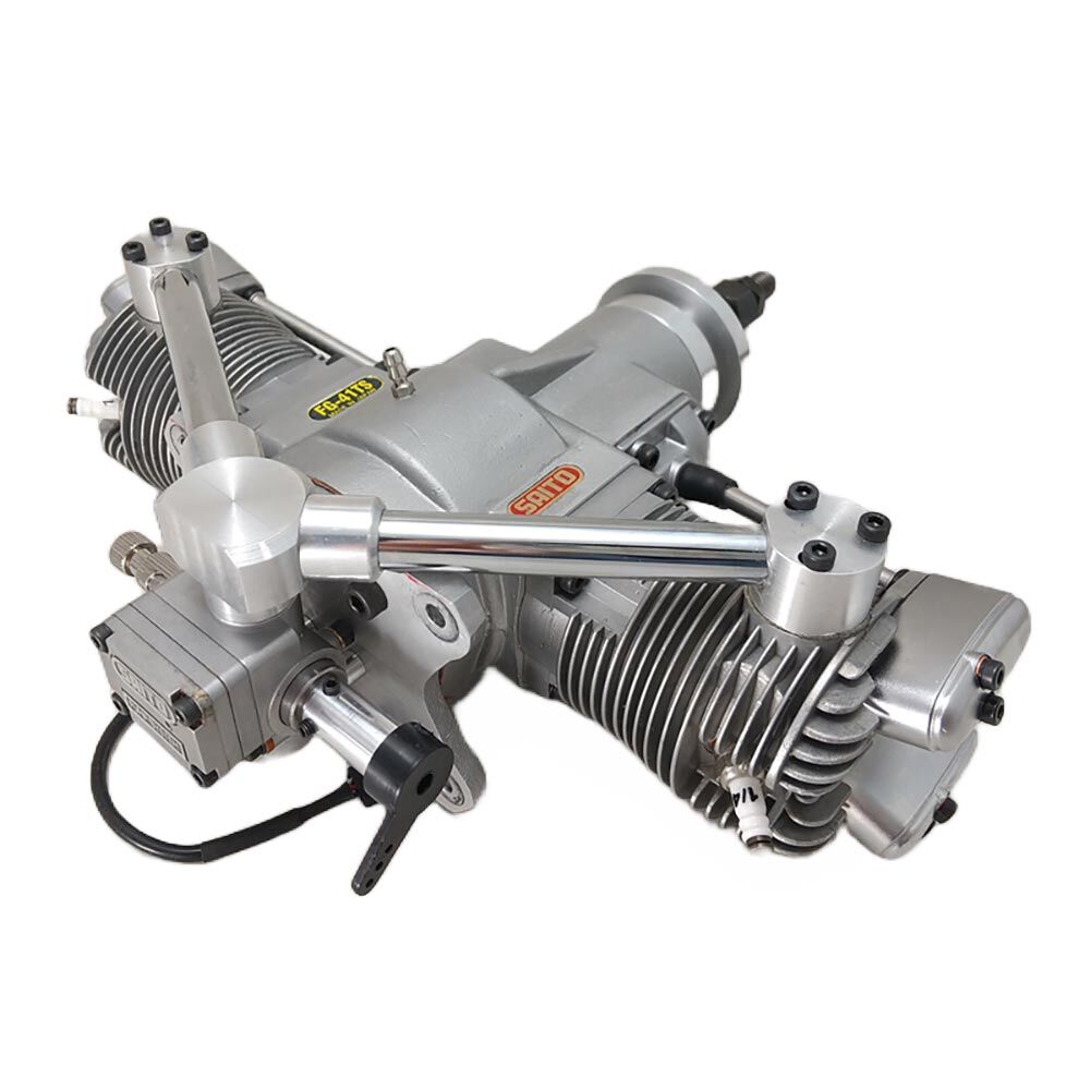 Saito Engines FG-41TS 41cc 4-Stroke Gas Twin-Cylinder Engine