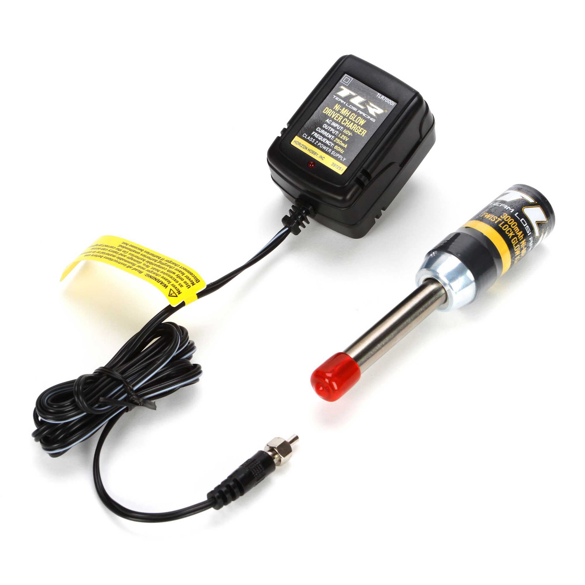 Team Losi Racing Twist Lock Glow Driver with Charger