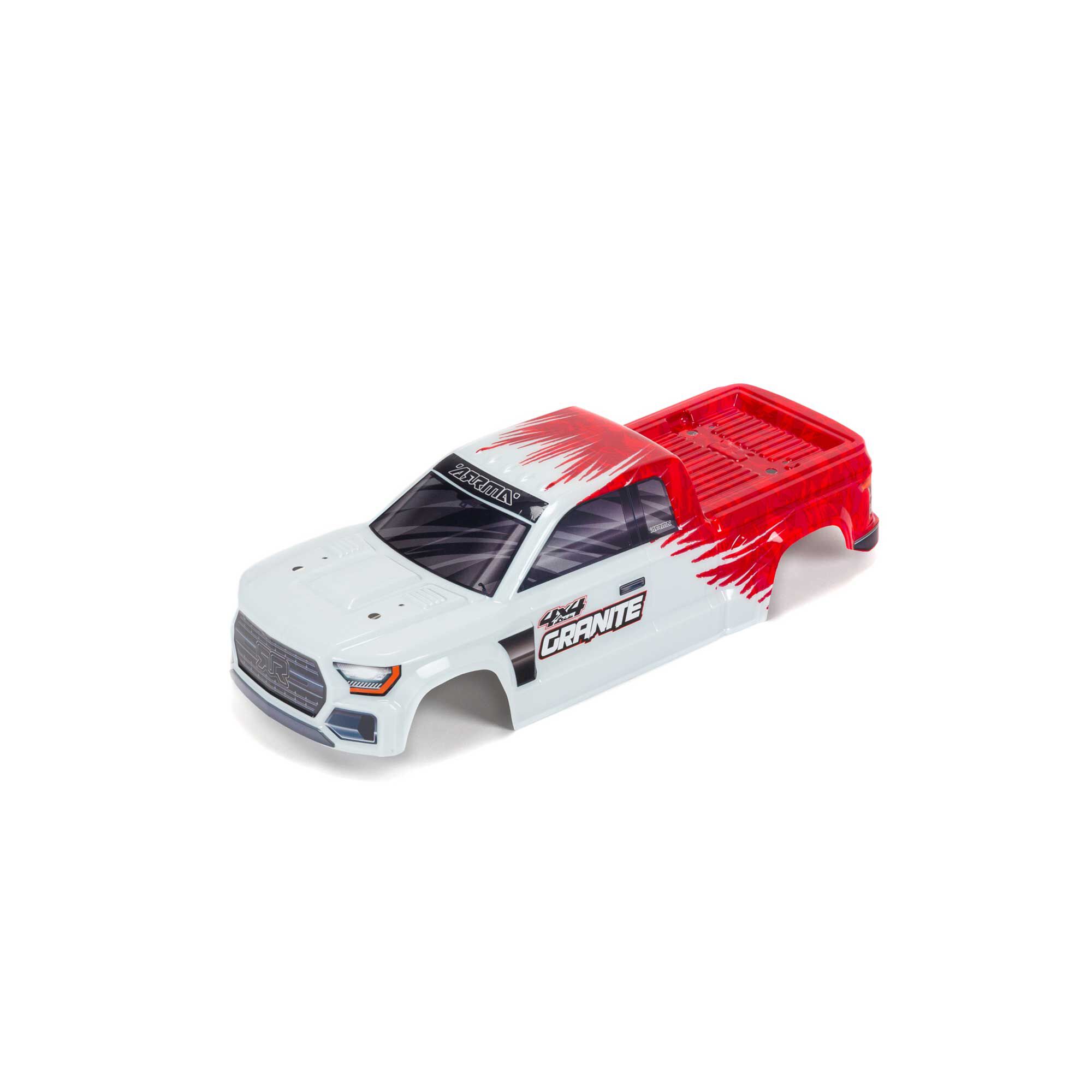 ARRMA 1/10 Painted Body, Red: GRANITE 4X4 MEGA