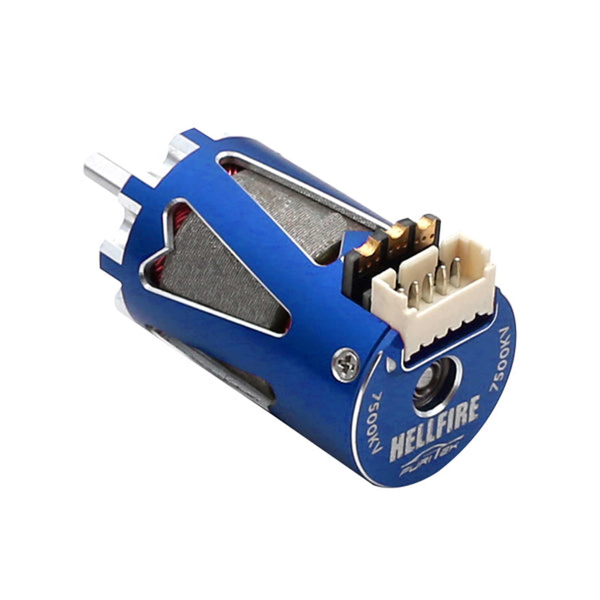 Furitek Hellfire 1410 7500Kv Sensored Brushless Motor, Blue