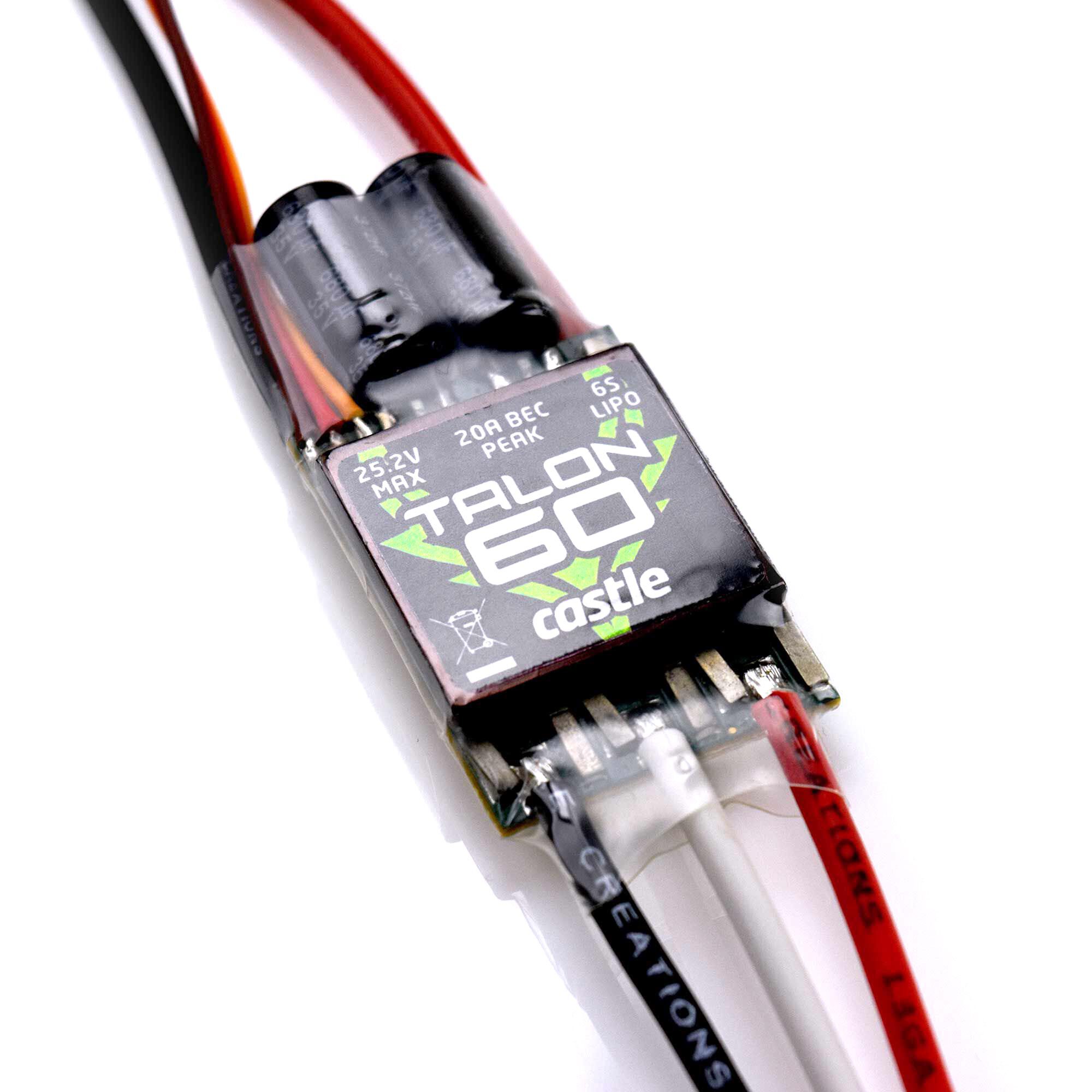 Castle Creations TALON 60 60-Amp 6S MAX Heavy Duty BEC 010016300