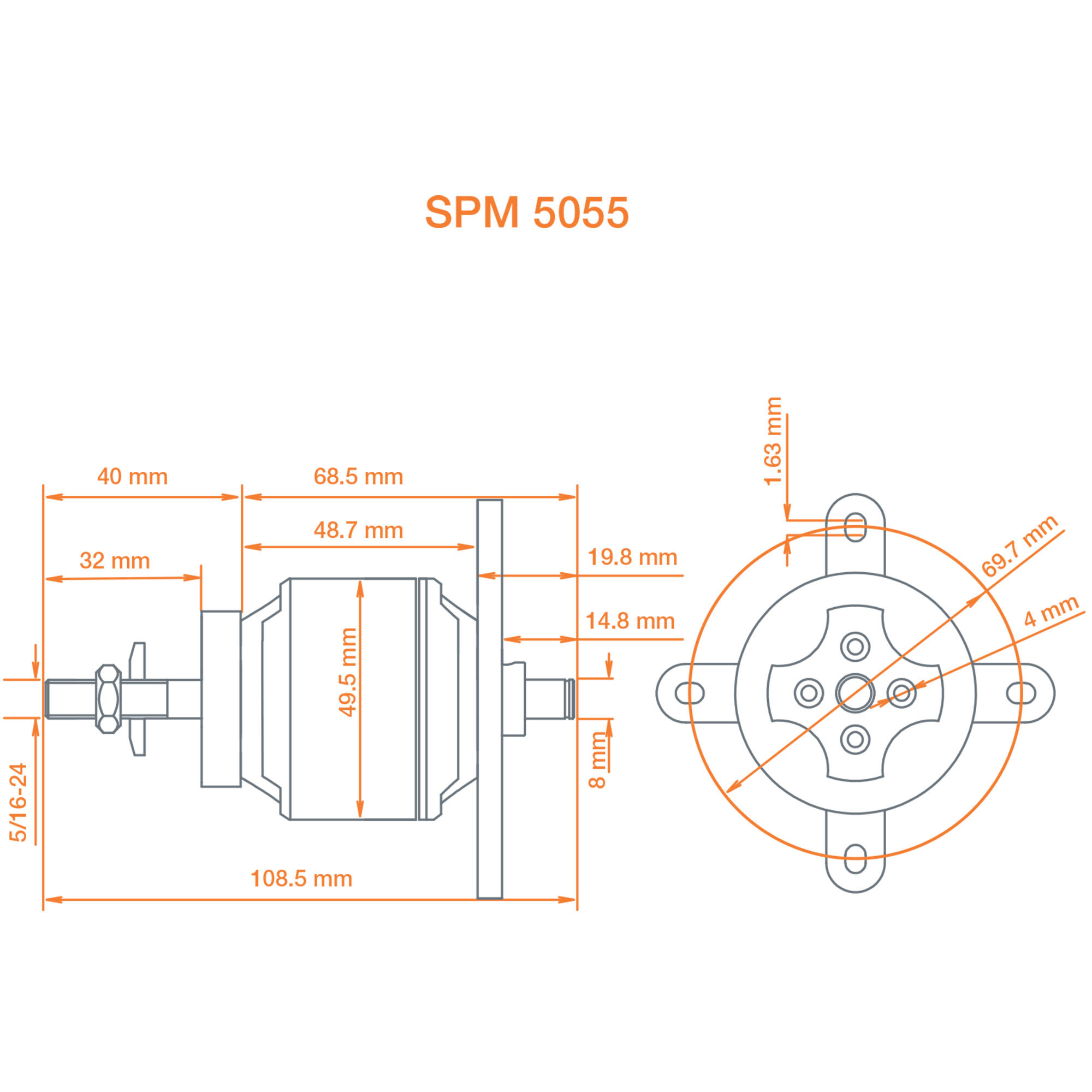 Spektrum Accessories Avian 5055-500Kv Brushless Outrunner Motor