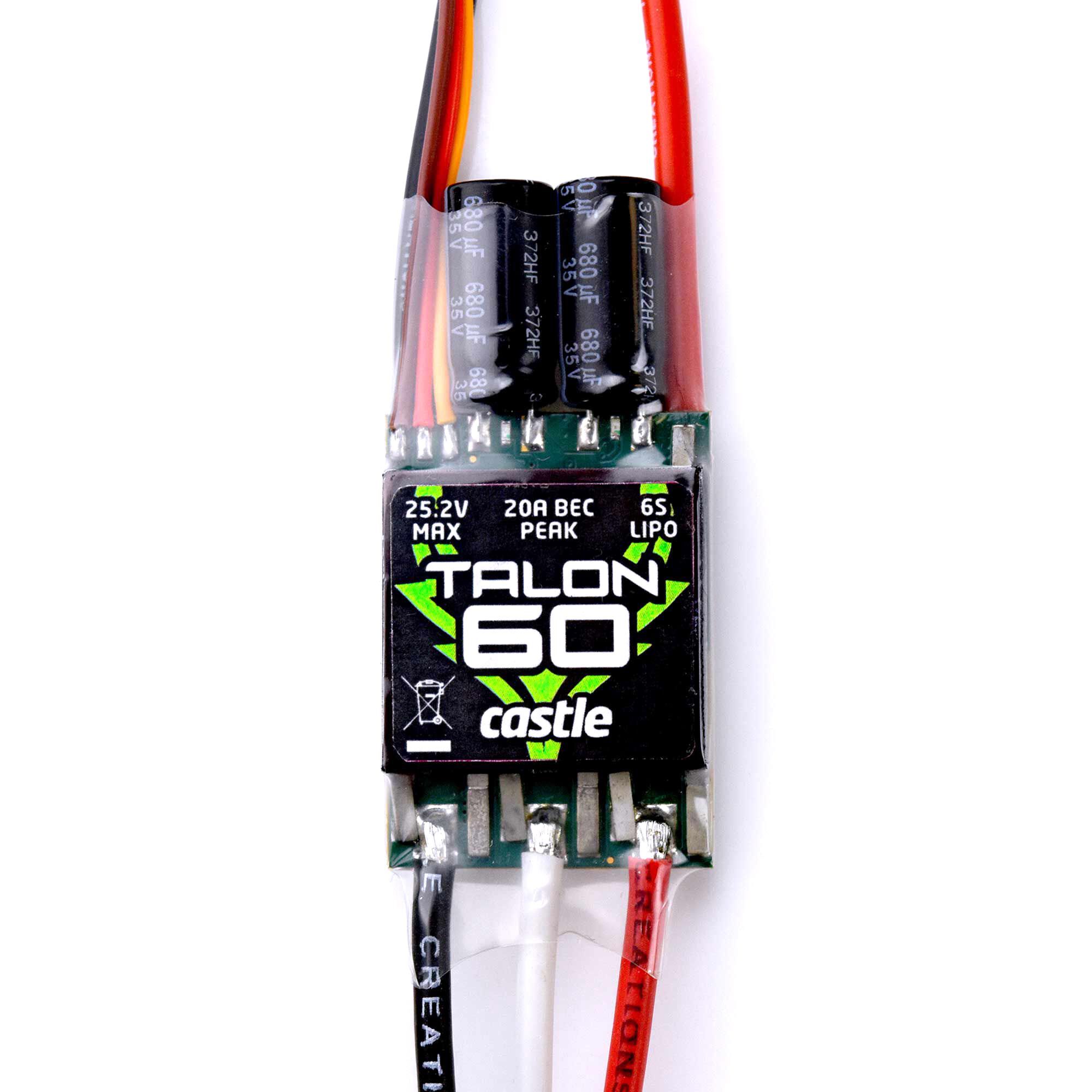 Castle Creations TALON 60 60-Amp 6S MAX Heavy Duty BEC 010016300