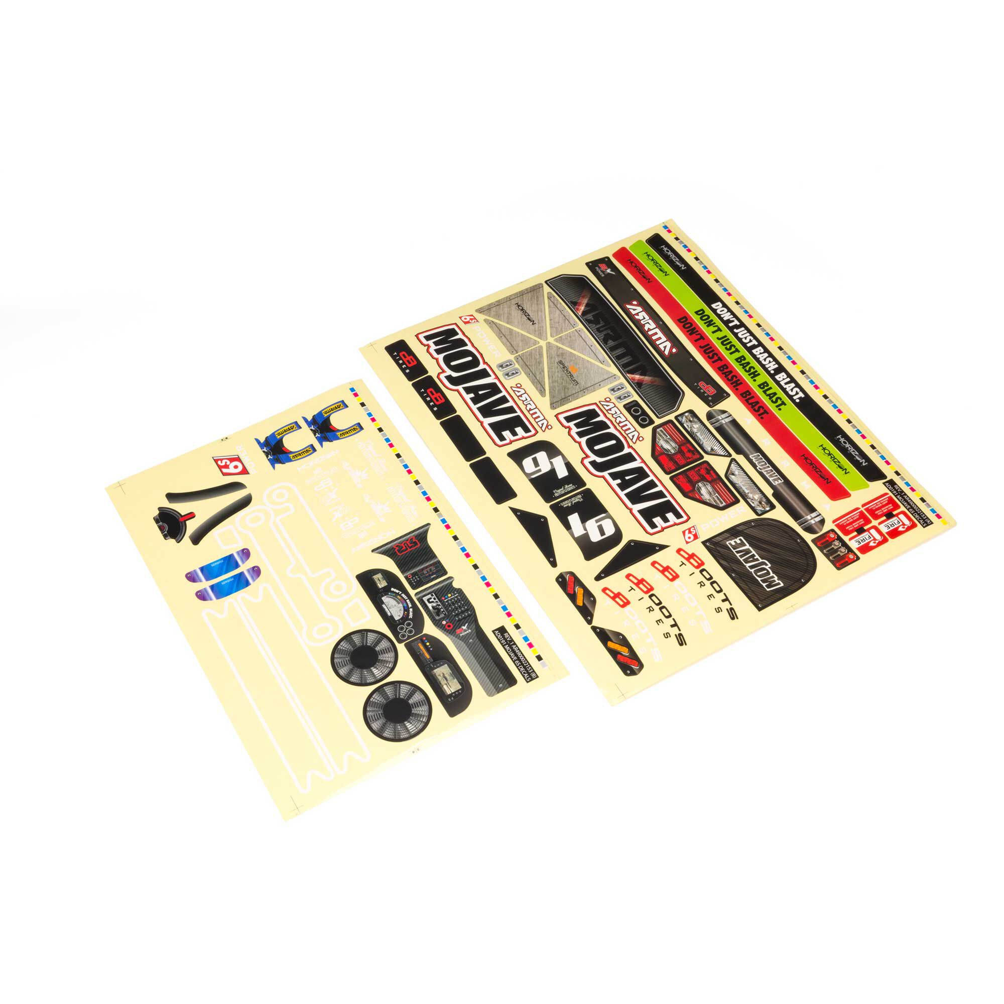 ARRMA 1/7 Clear Body with Decals: MOJAVE 6S BLX