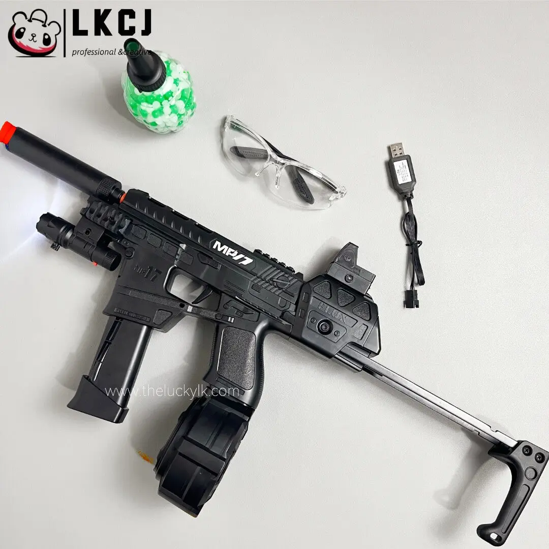 New Mp17 Gel Blaster With Metal Stock, Metal Rail