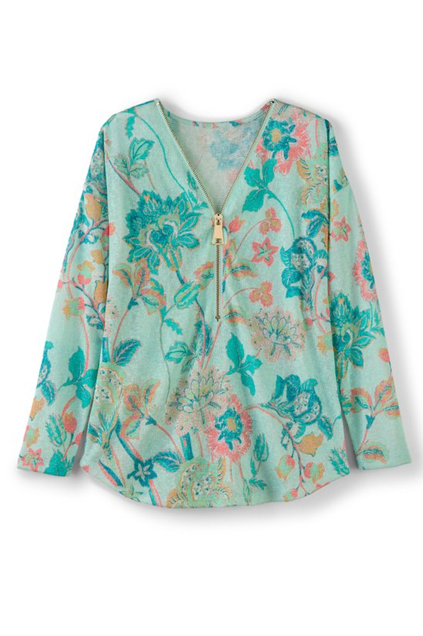 Valentina Zip Sweater   2216