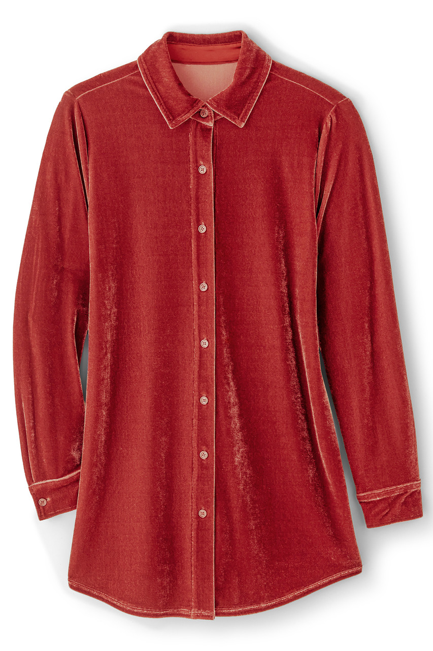 Velvet Boyfriend Tunic Shirt1479