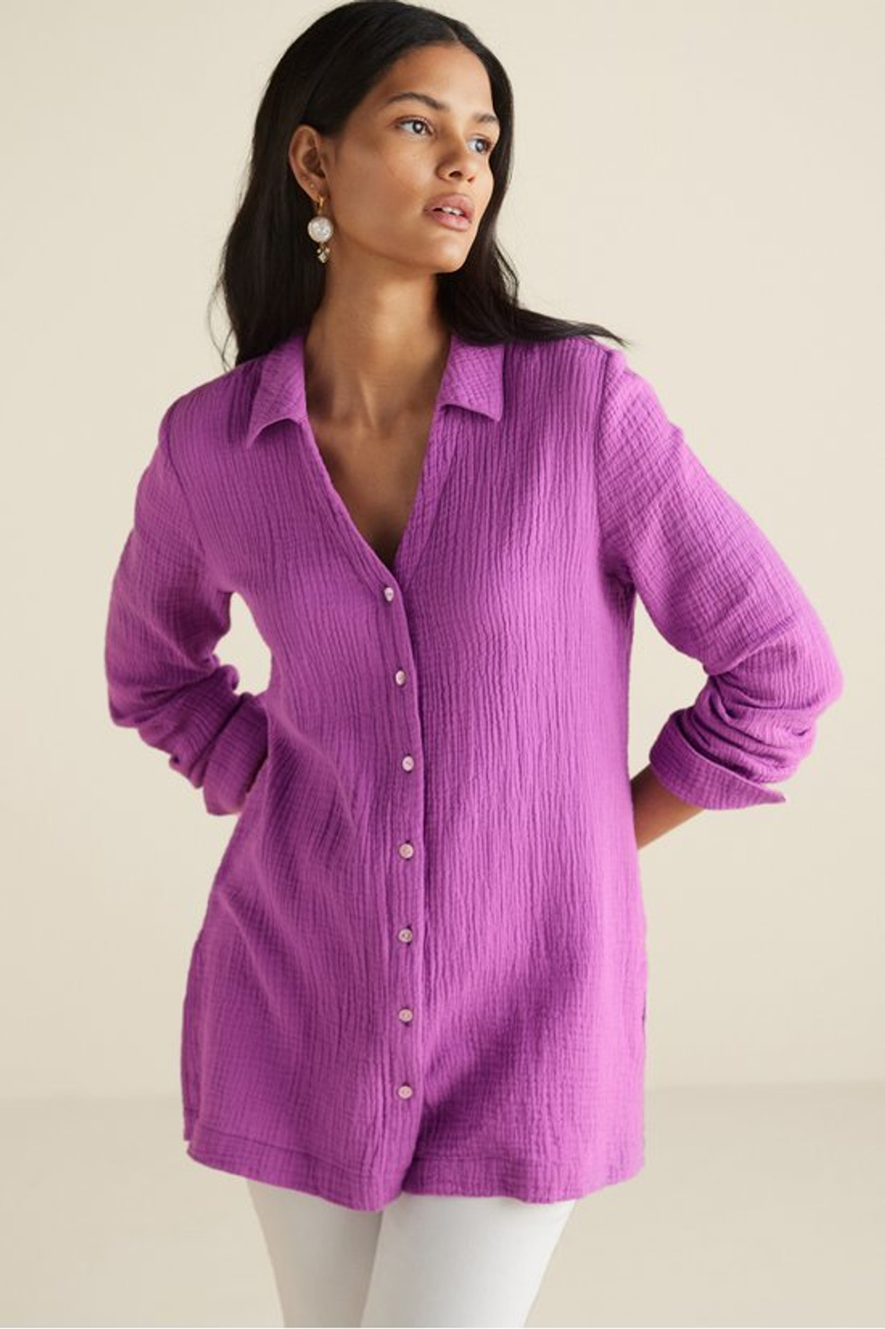 Escambia Gauze Tunic Shirt