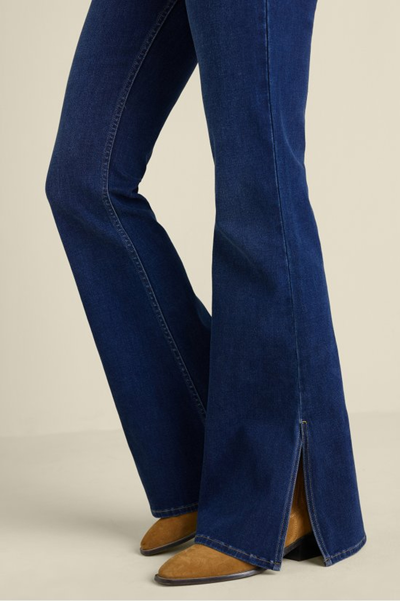 Ultimate Denim Slit Hem Flare Jeans