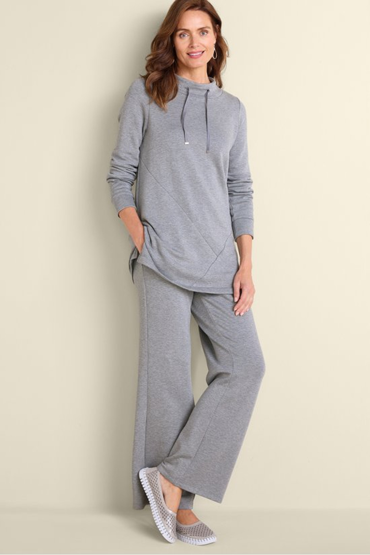 Lola French Terry Wide Leg Pants