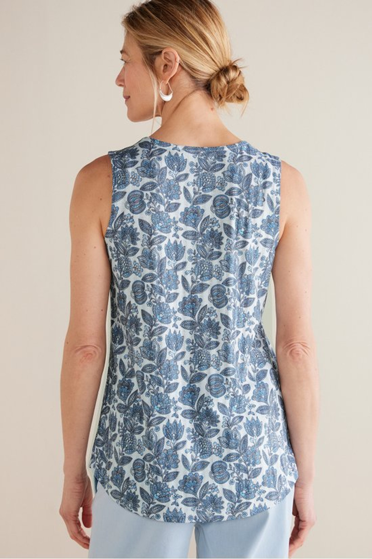 Roxie Printed Pointelle Tank