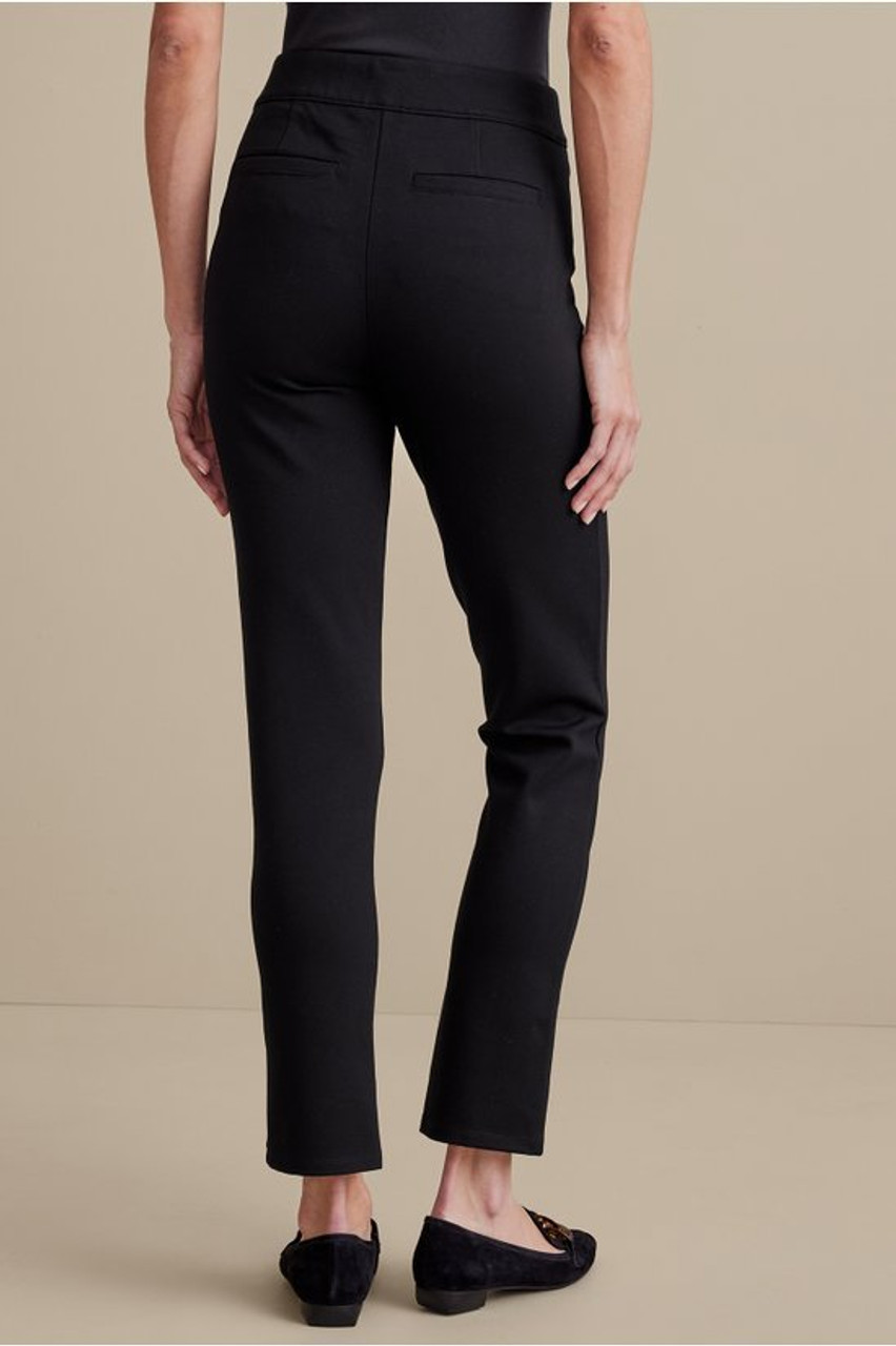 SoftEssential™ Ponte Slim Ankle Pants