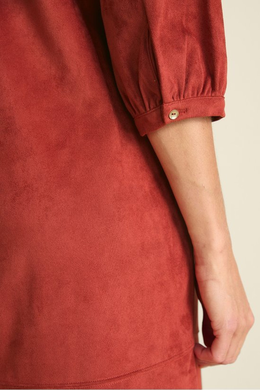 Martine Faux Suede Dress