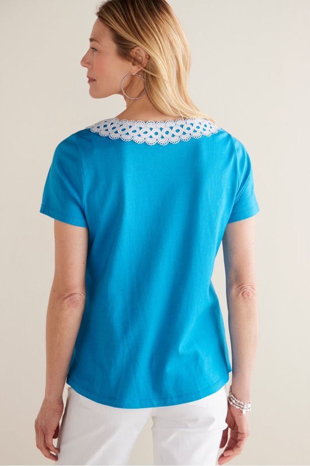 Kaitlyn Embellished Knit Tee