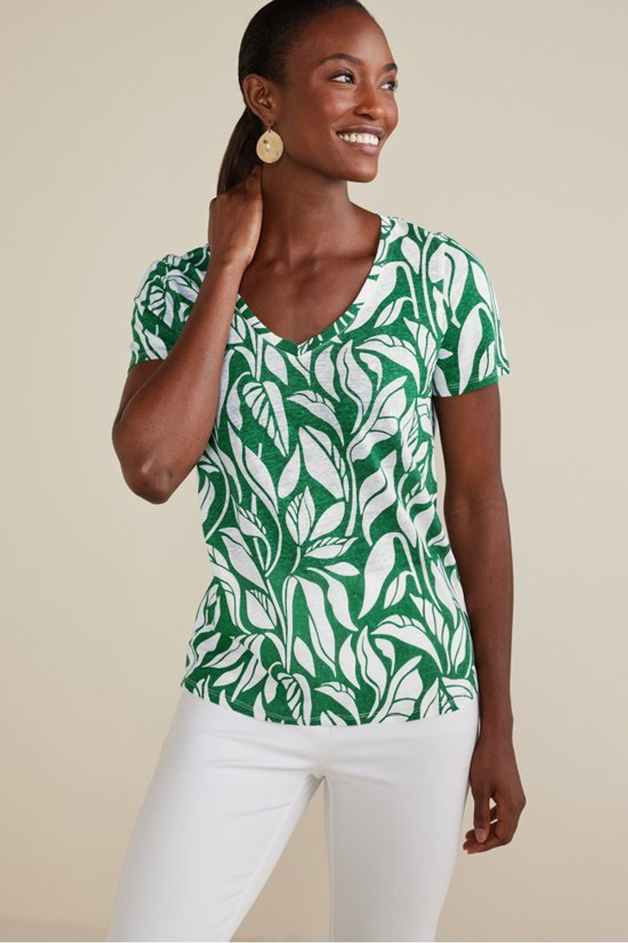 Aubrey Linen Slub Tee