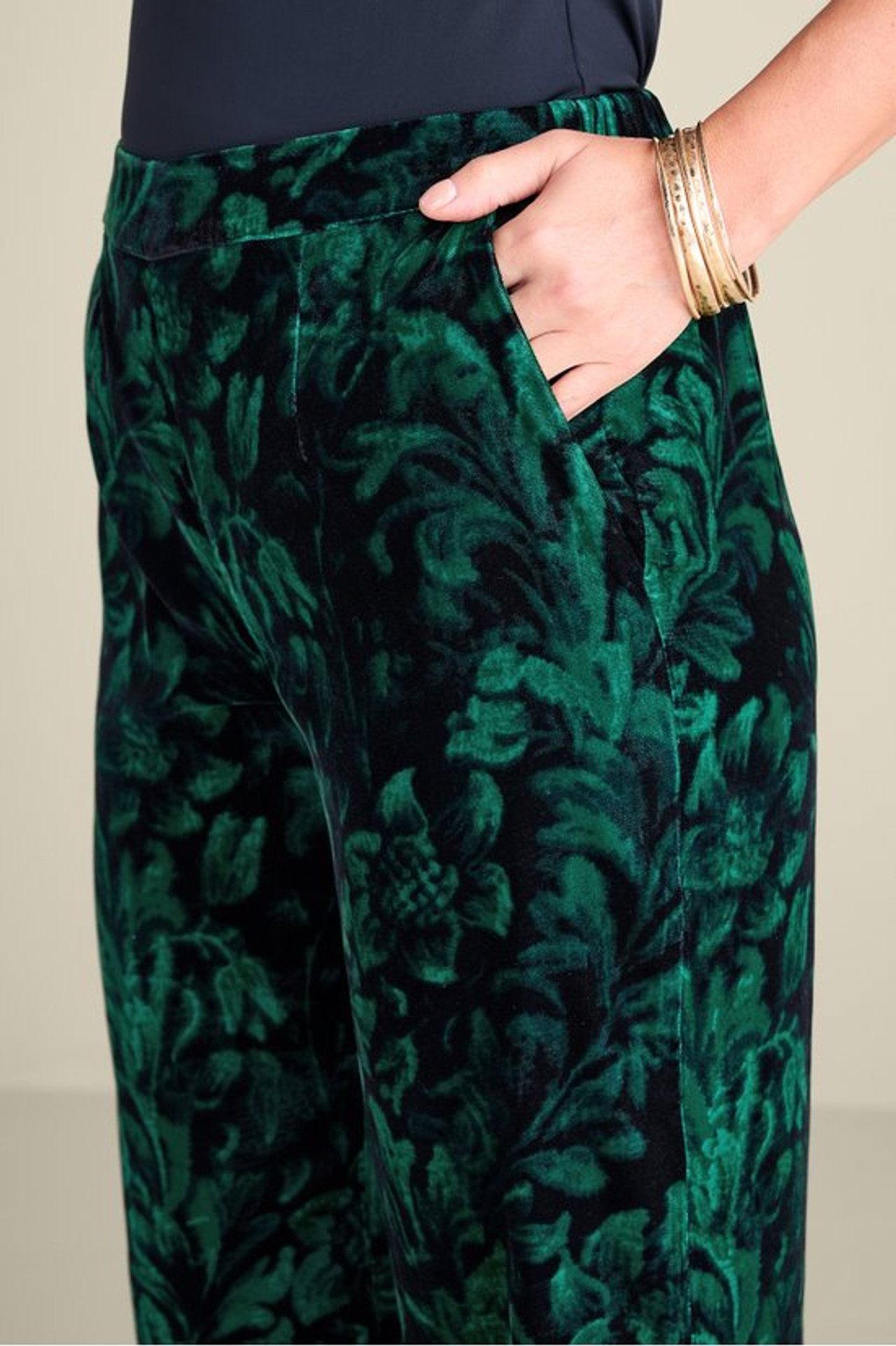 Aria Velvet Wide Leg Pants