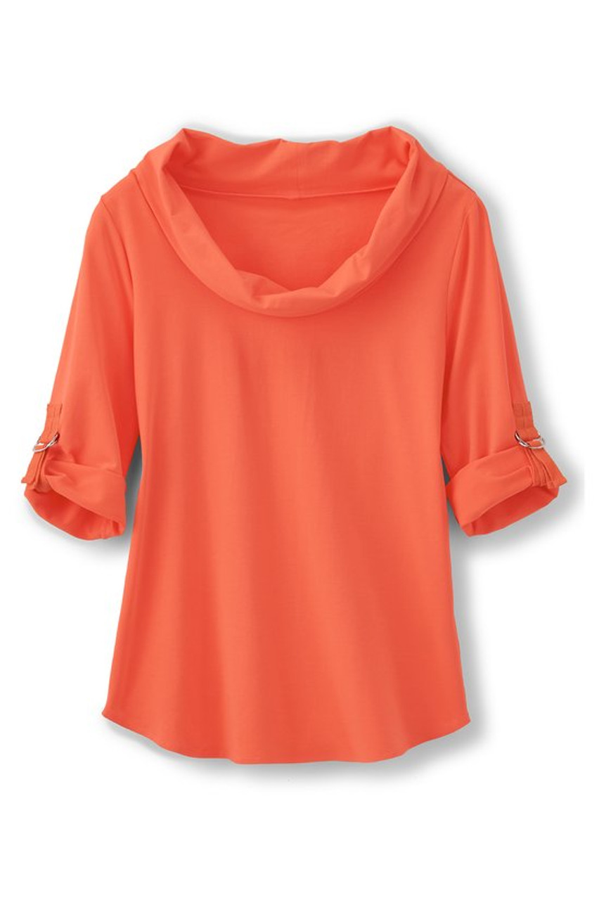 Madison Cowl Neck Tee