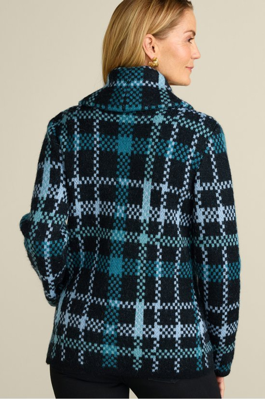Alpine Plaid Sweater Coat