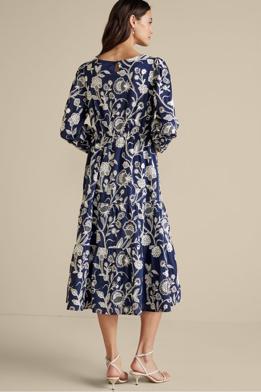Tilda Embroidered Midi Dress