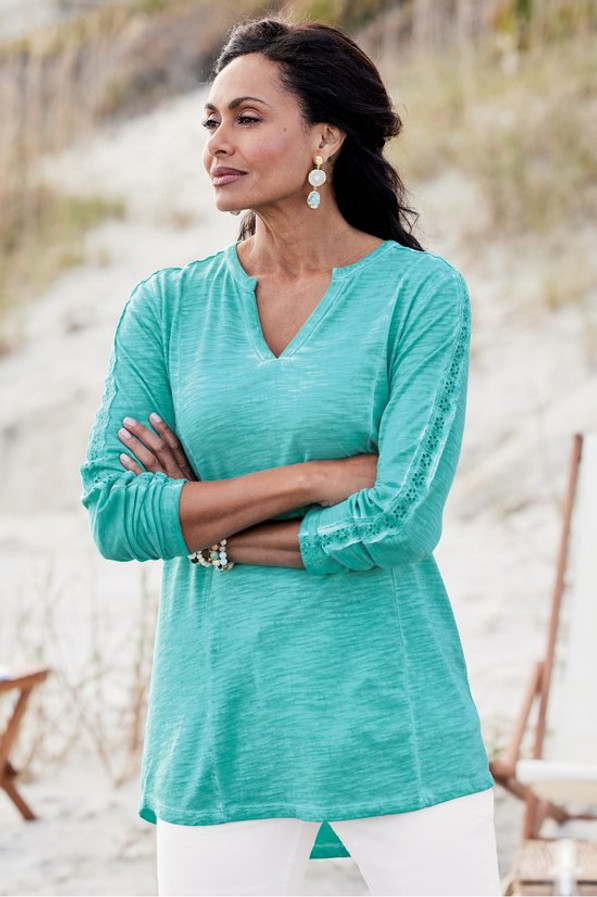 Joan Eyelet Tunic