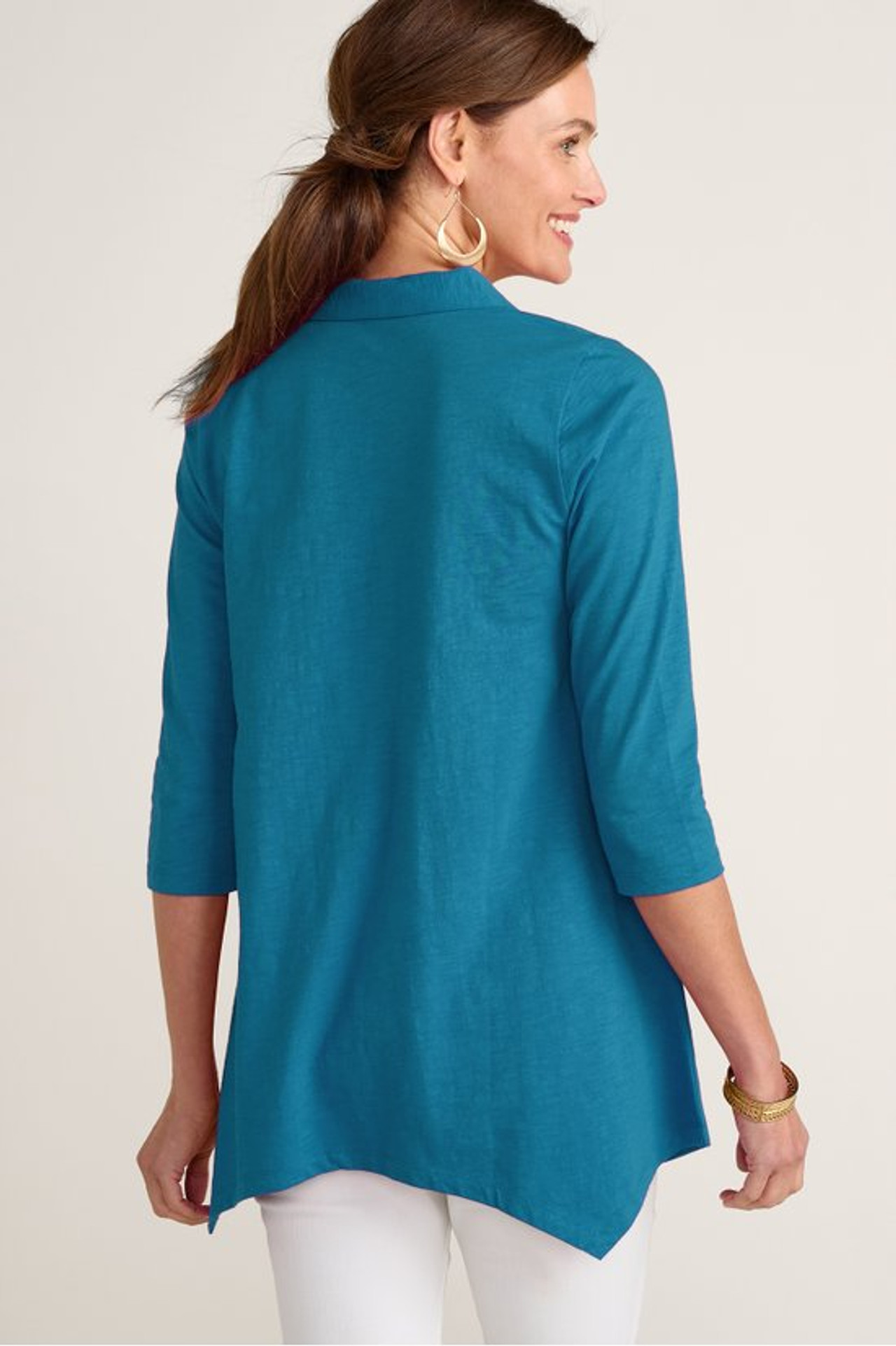 Danielle Button 3/4 Sleeve Tunic