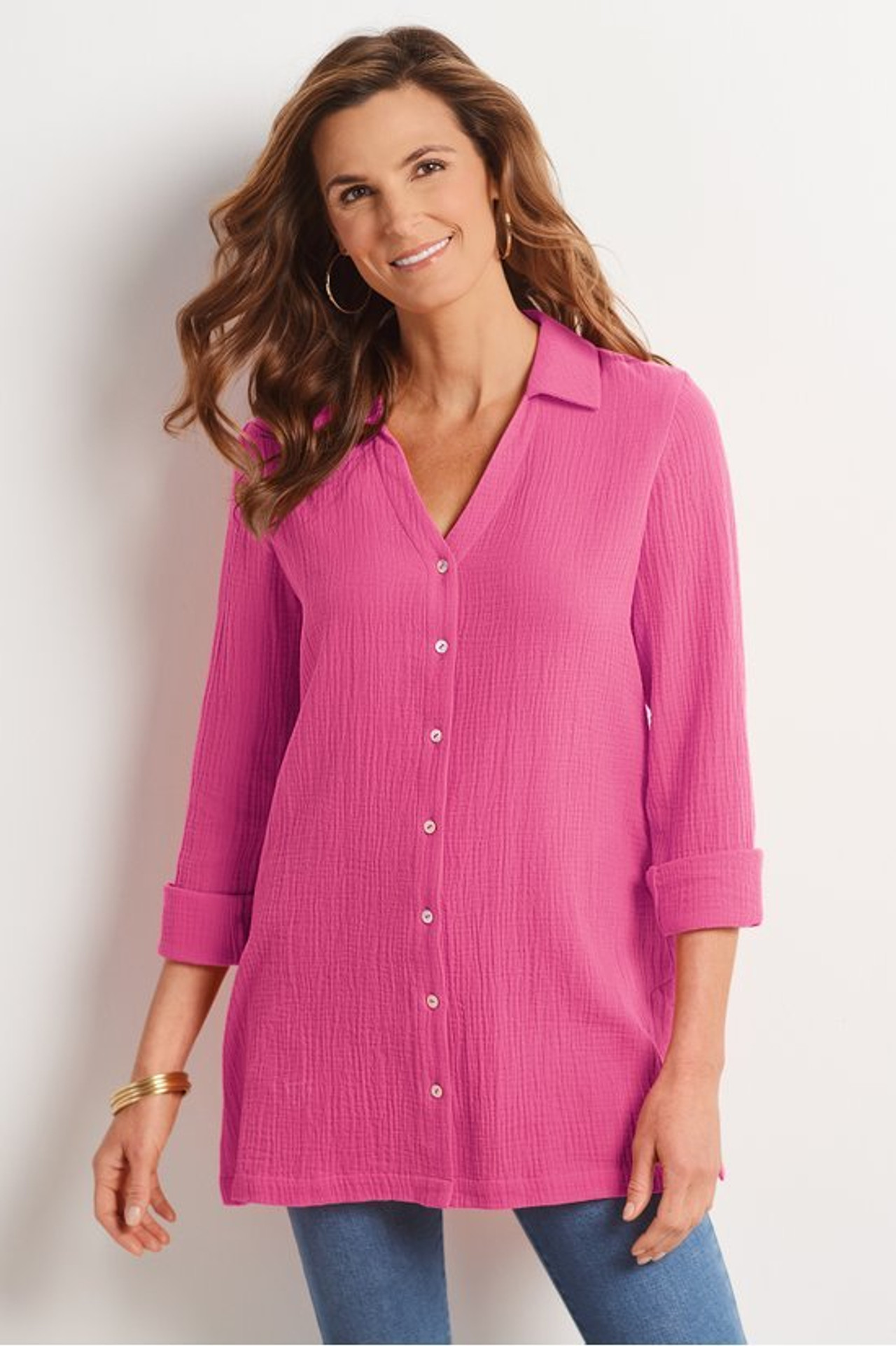 Escambia Gauze Tunic Shirt