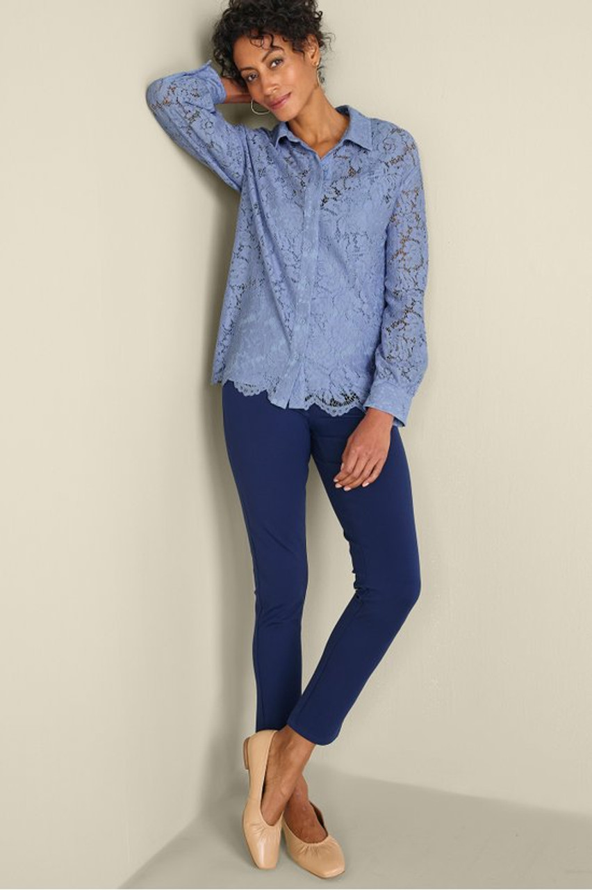 Lisa Lace Button Front   2243